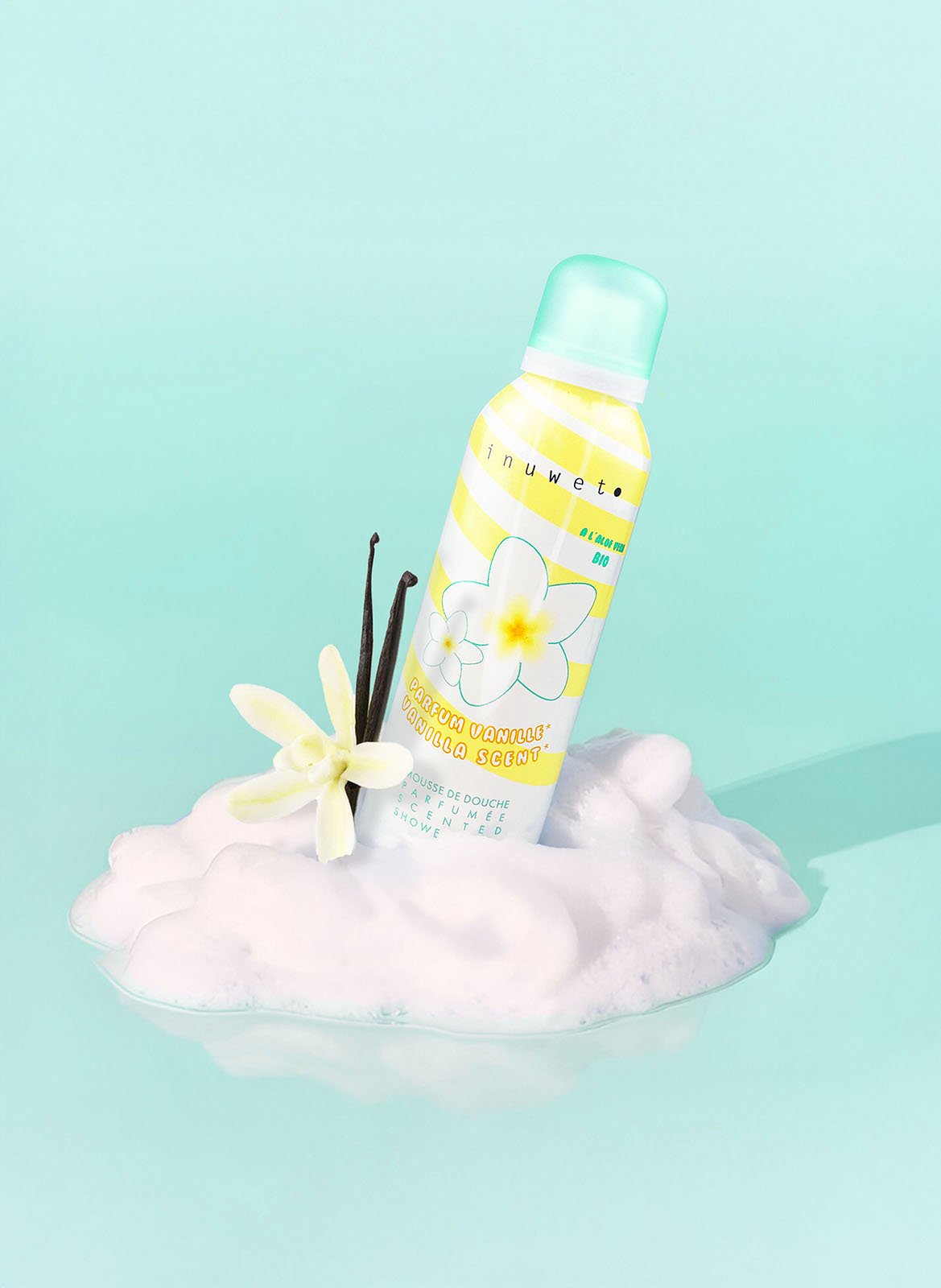 Mousse de douche Vanille INUWET No color