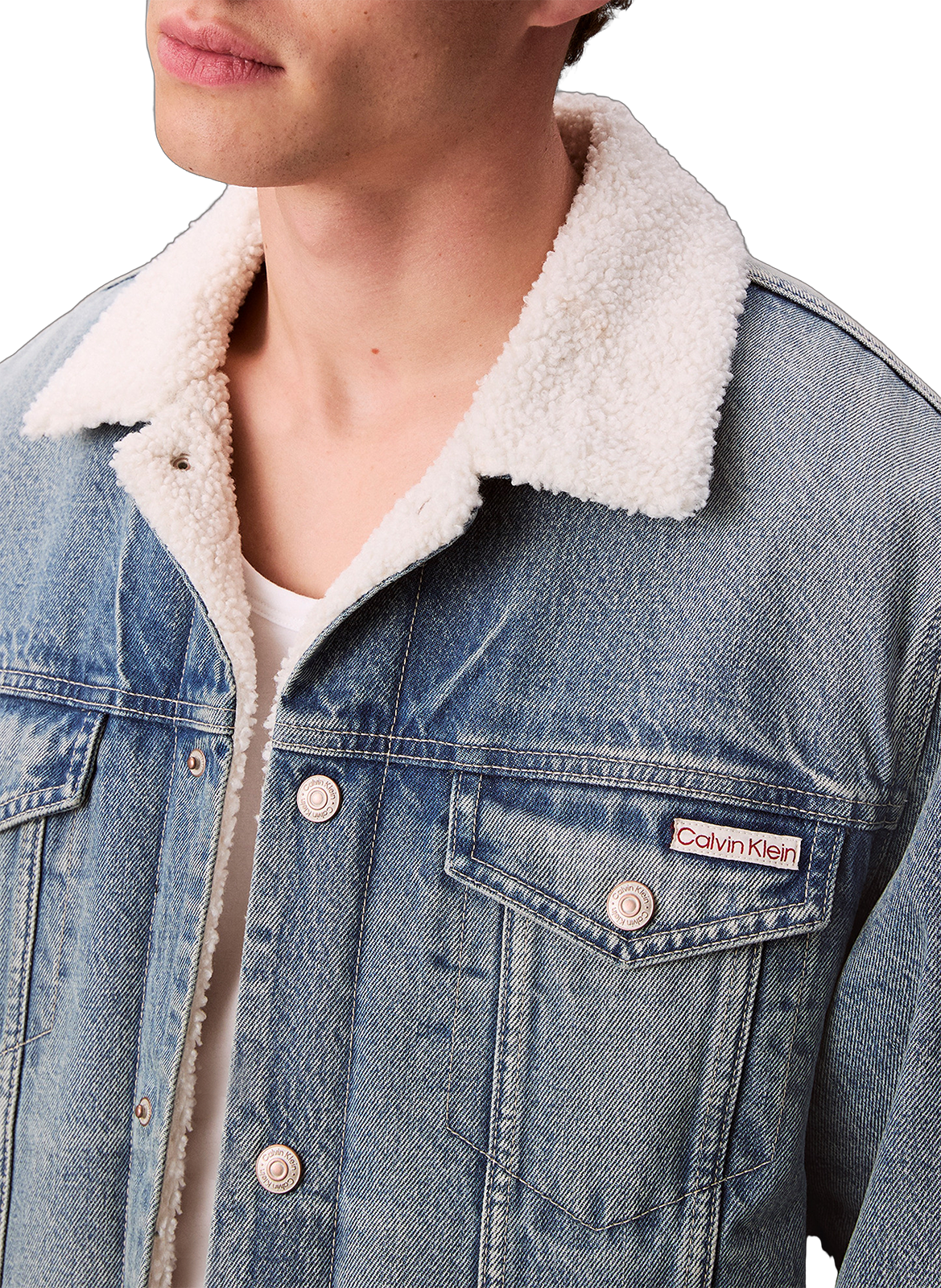 Veste denim 90S Trucker  CALVIN KLEIN Bleu