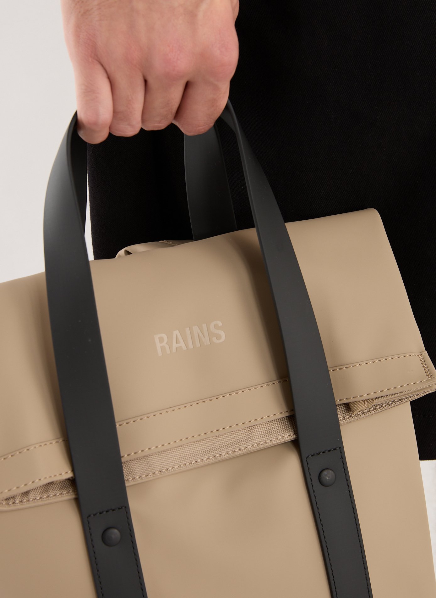 2 Way Tote Mini Backpack RAINS Beige