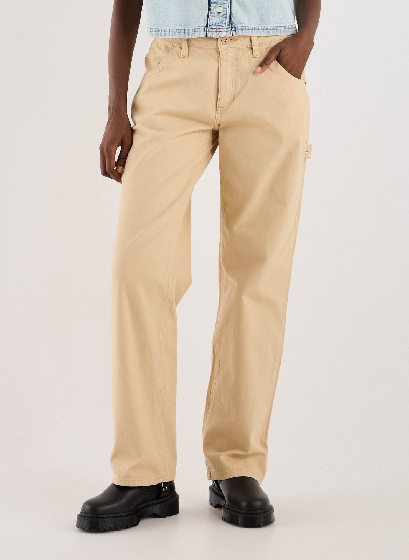 GUESS Pantalon droit Carpenter Beige