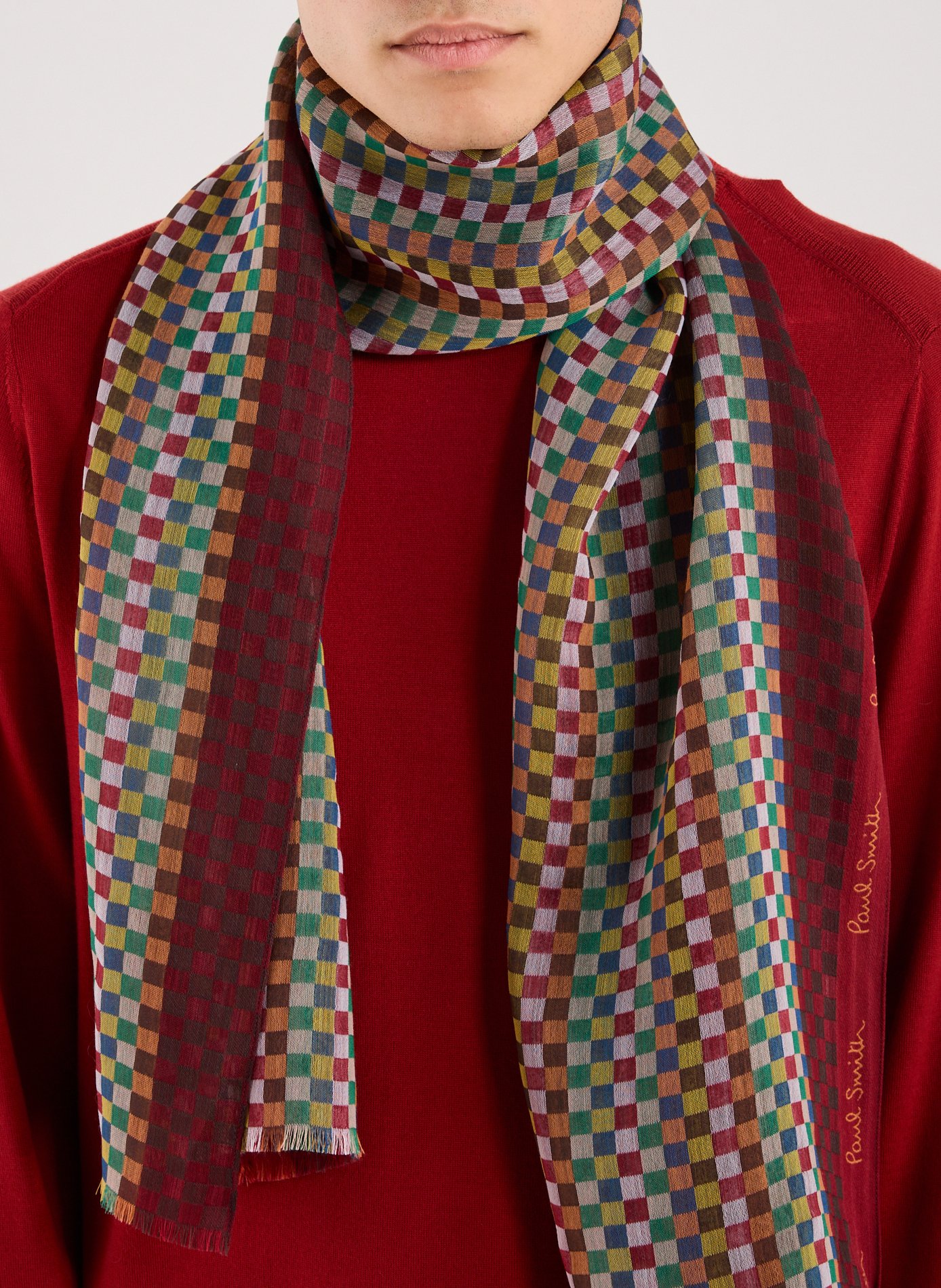 Foulard à motif à carreaux  PAUL SMITH Multicolore