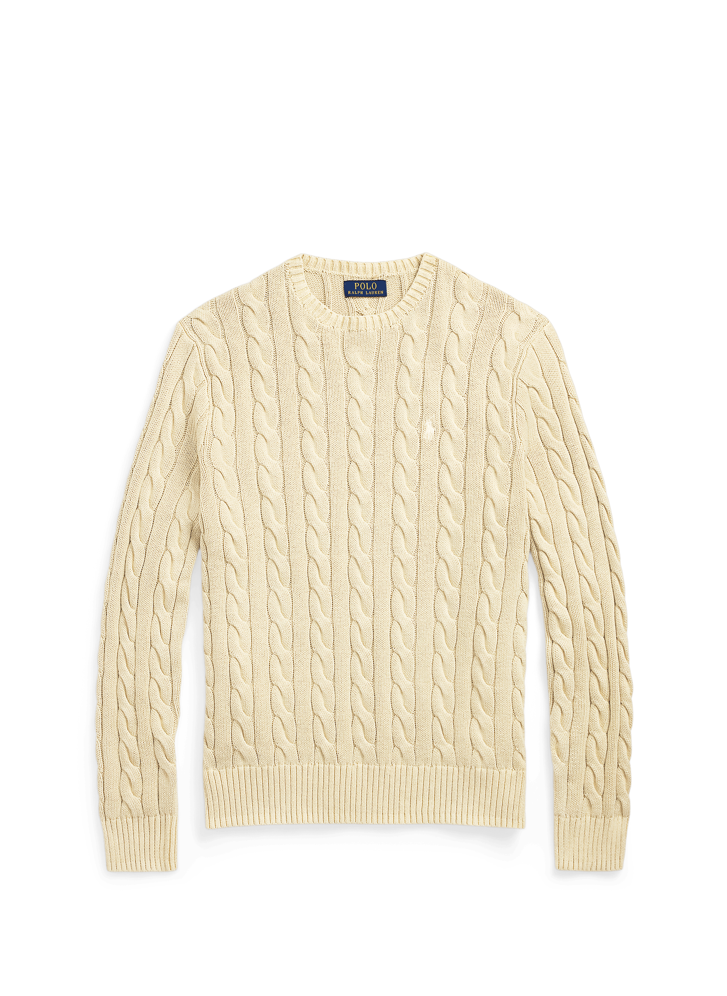 Cotton-blend jumper Beige