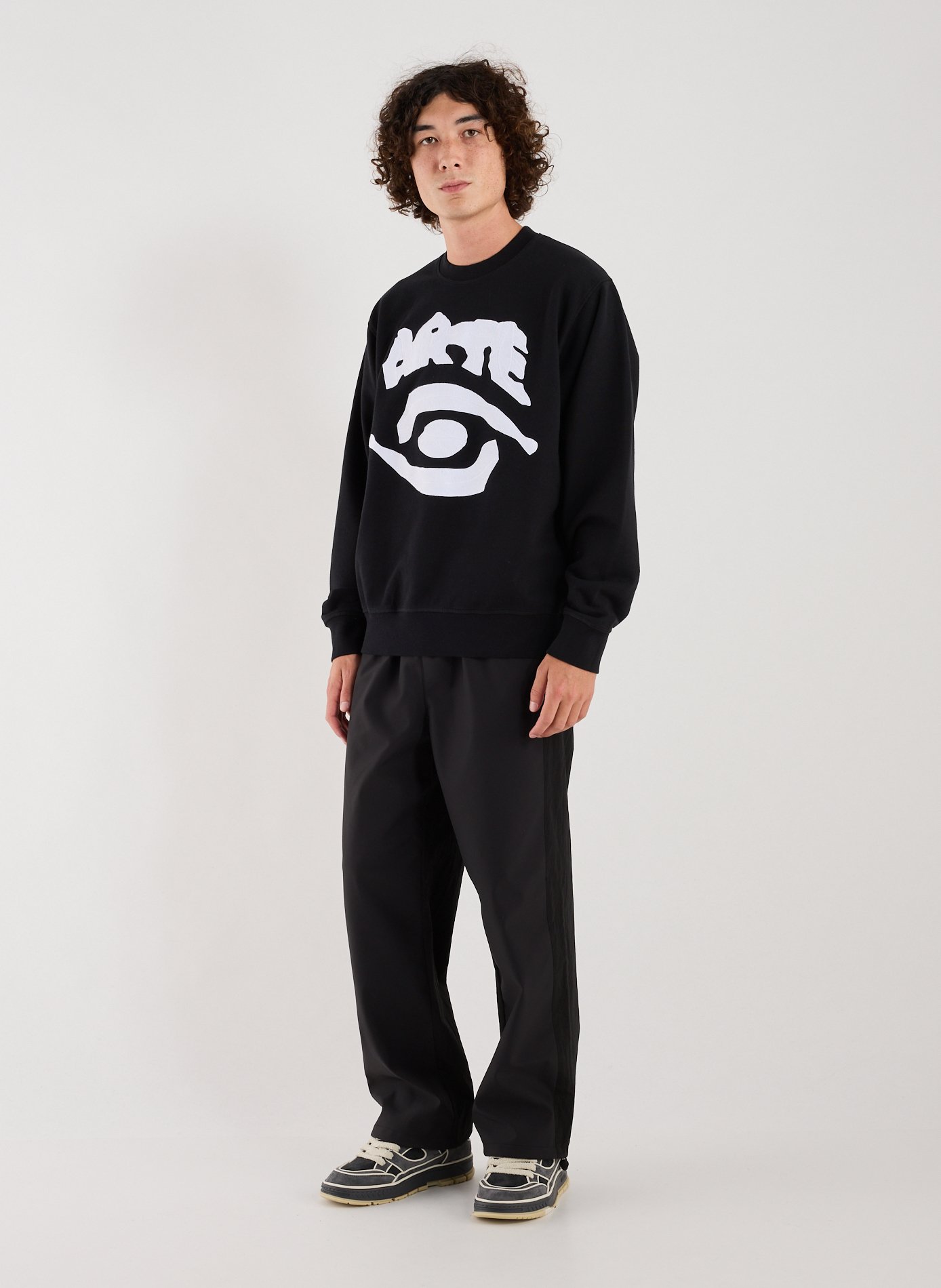 Printed cotton sweatshirt ARTE ANTWERP Black