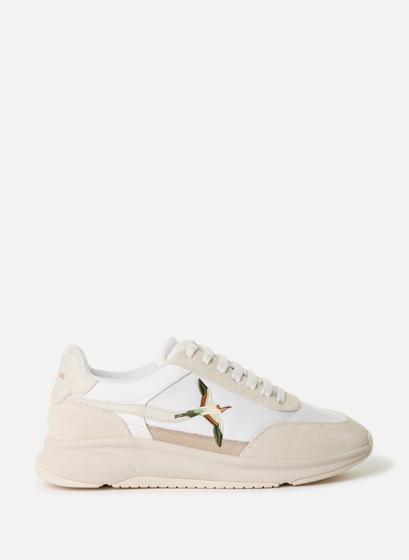 Embroidered two-tone leather sneakers Multicolour by AXEL ARIGATO AXEL ARIGATO Embroidered two-tone leather sneakers Multicolour