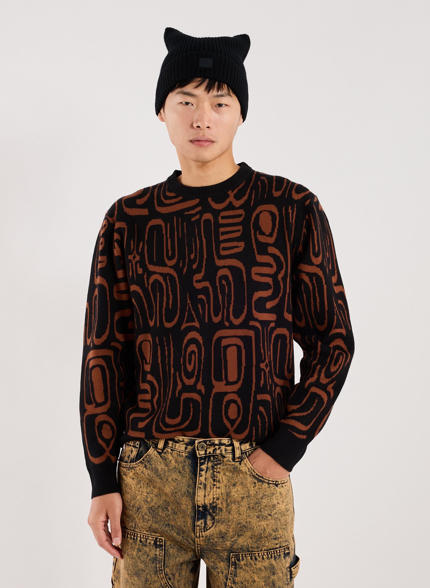 HELAS CAPS Logo jumper Black