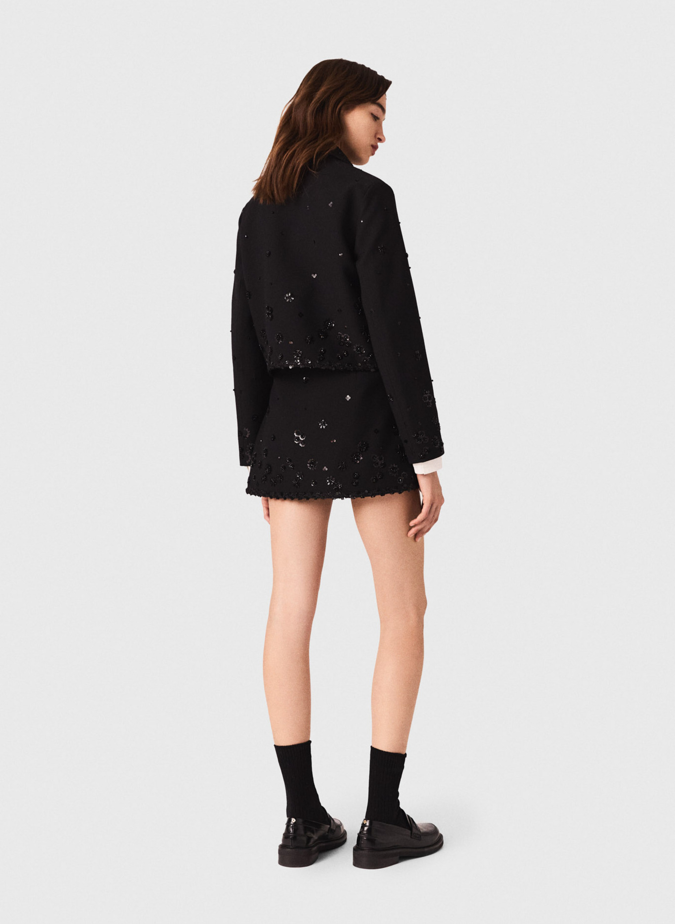 Veste col classique MAJE Noir