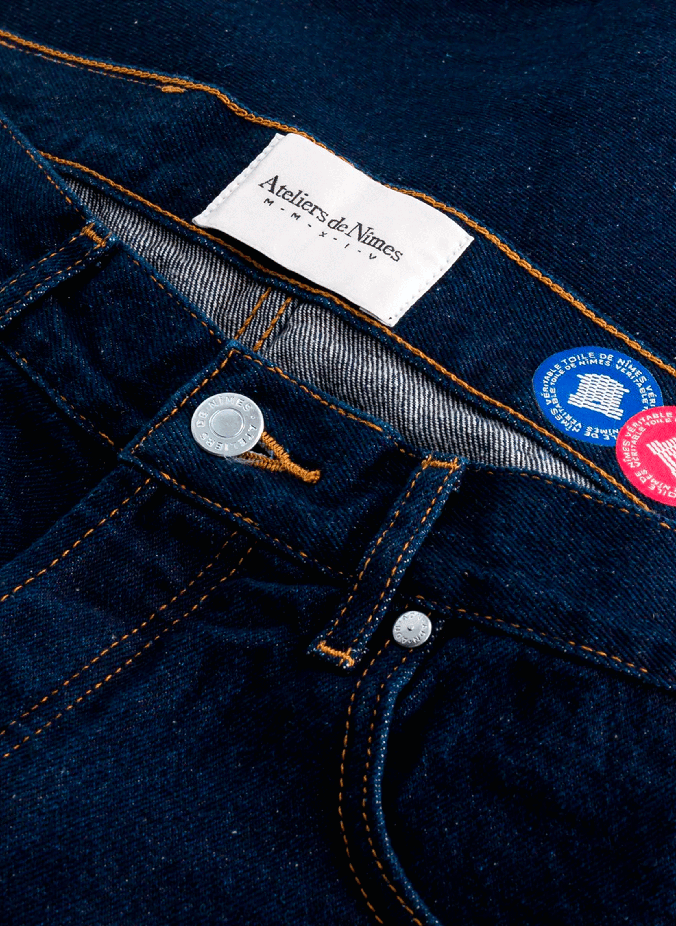 Straight cotton jeans ATELIERS DE NIMES Blue