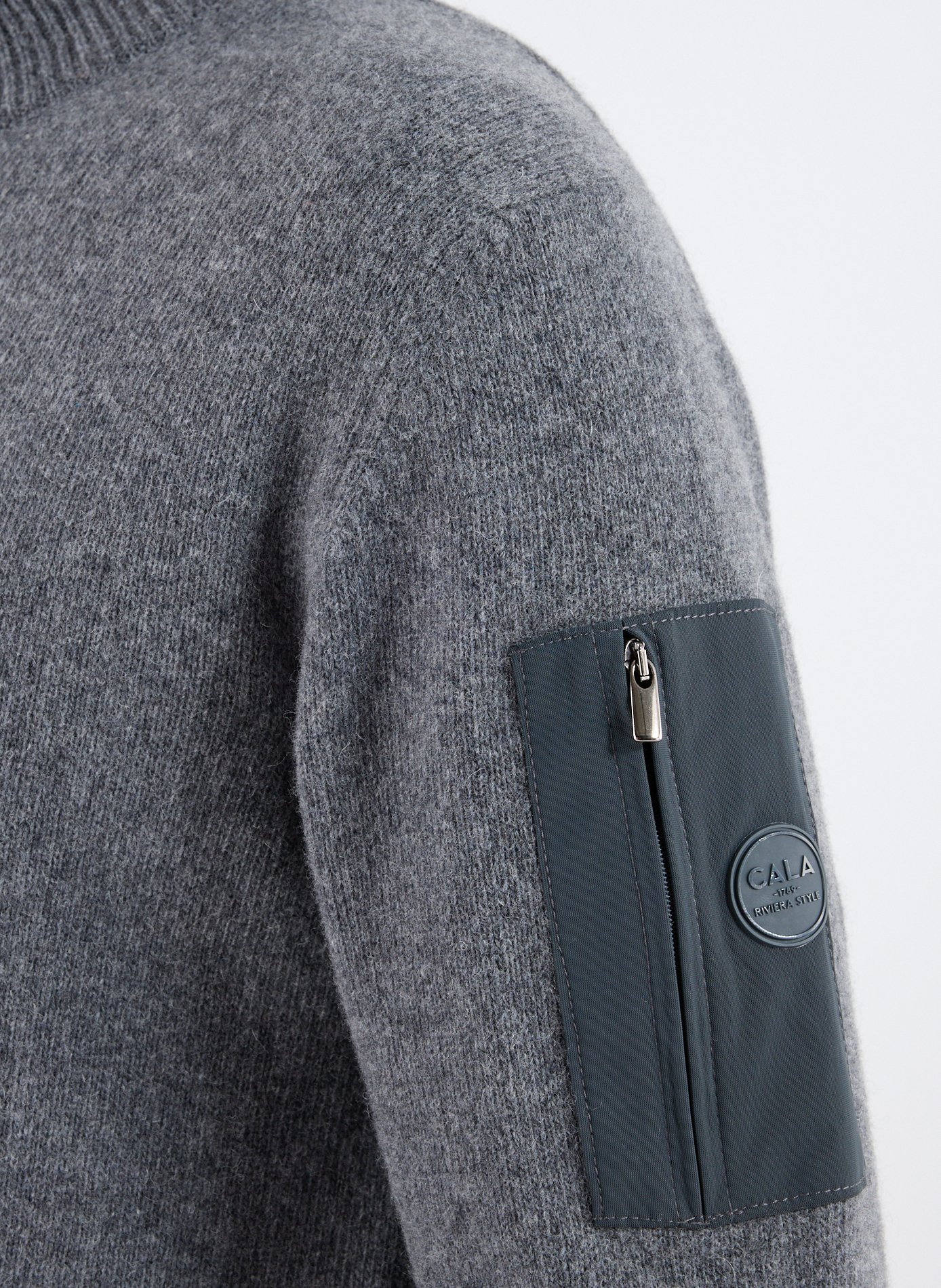 Pull col zippé en laine mélangée 1789 CALA Multicolore