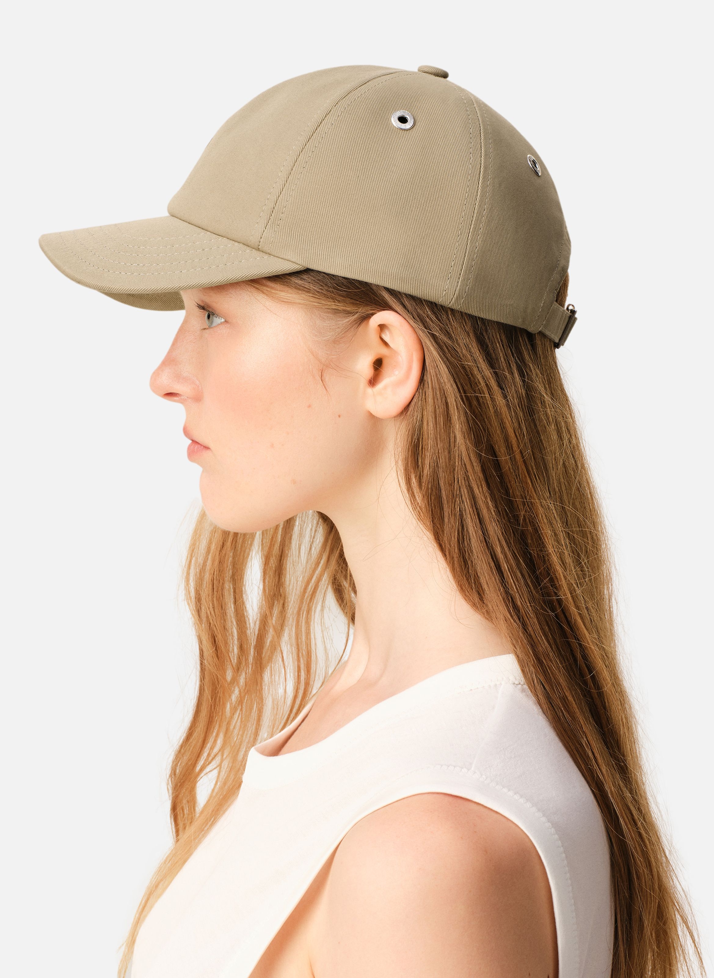 Casquette ami de coeur unisexe en coton AMI PARIS Beige