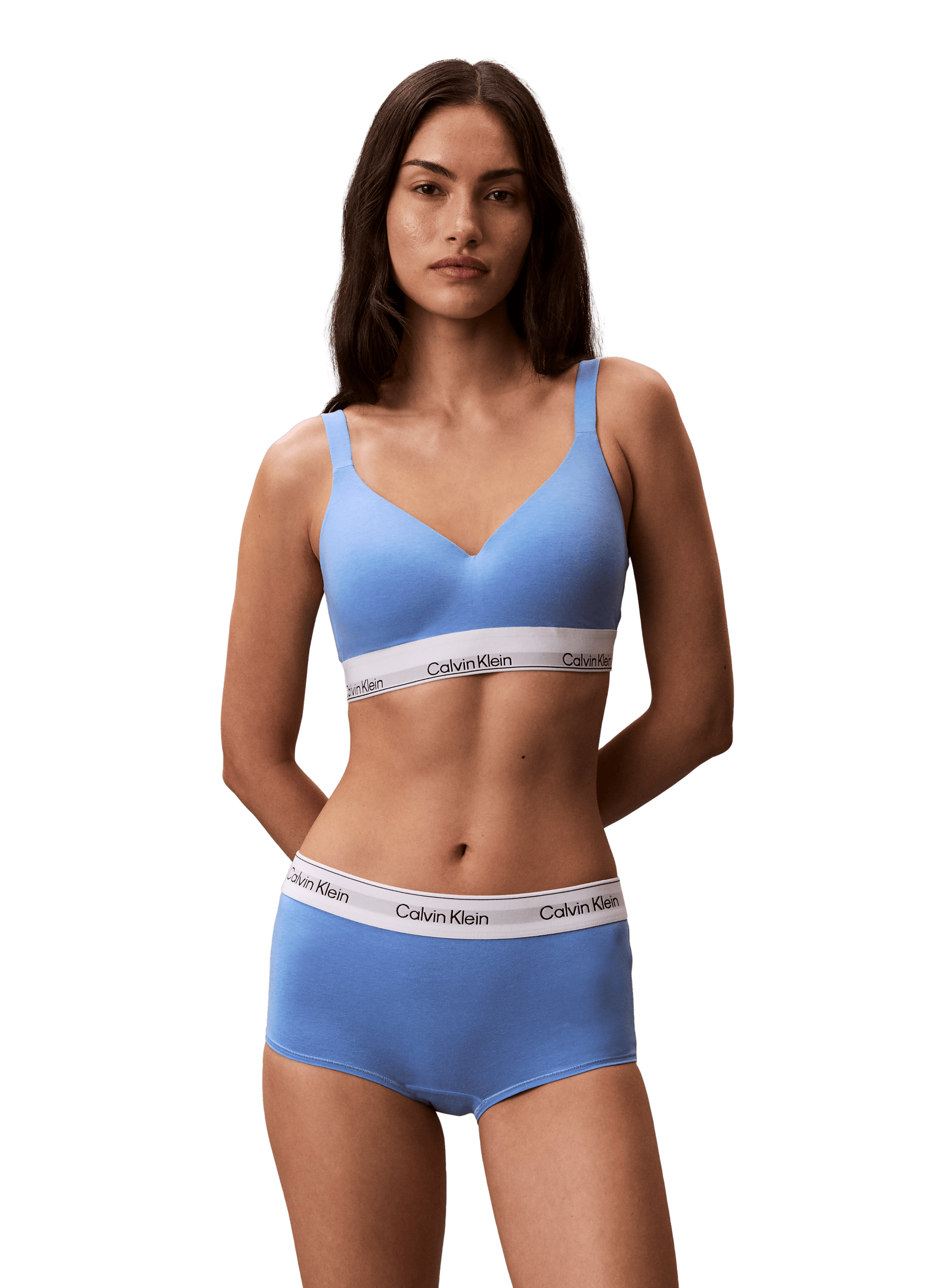 Cotton blend shorts CALVIN KLEIN Blue