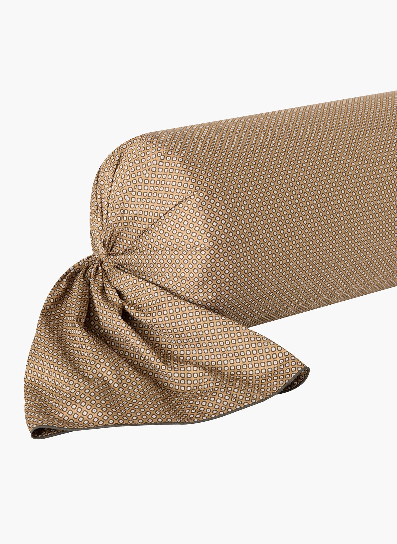 Taie de traversin esthète ANNE DE SOLENE Marron