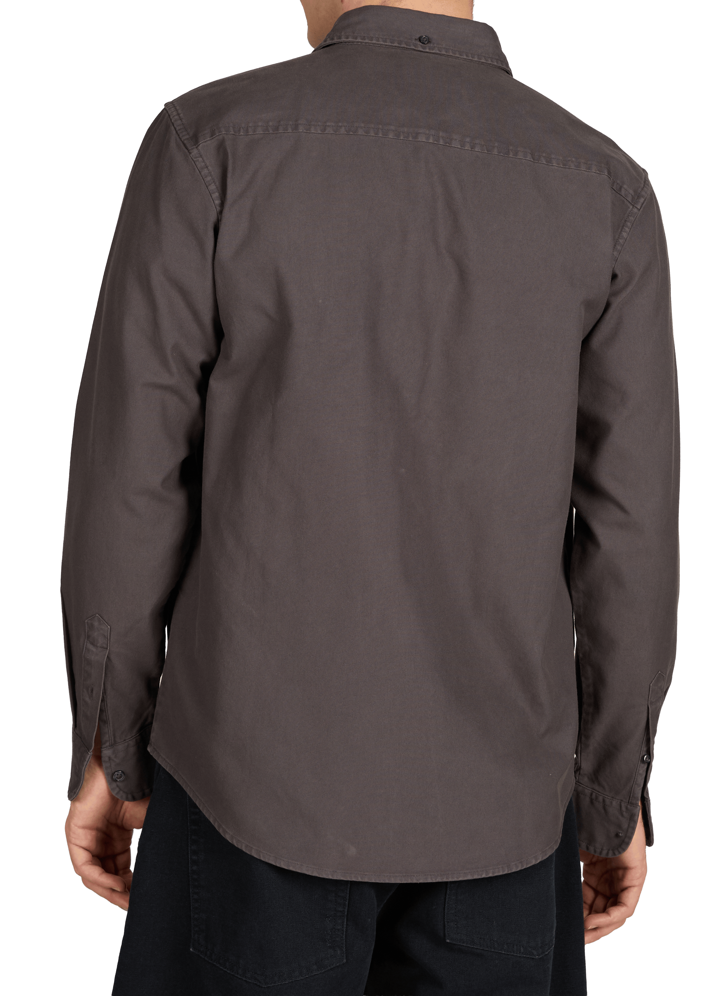 Solid straight cotton shirt CARHARTT WIP Grey