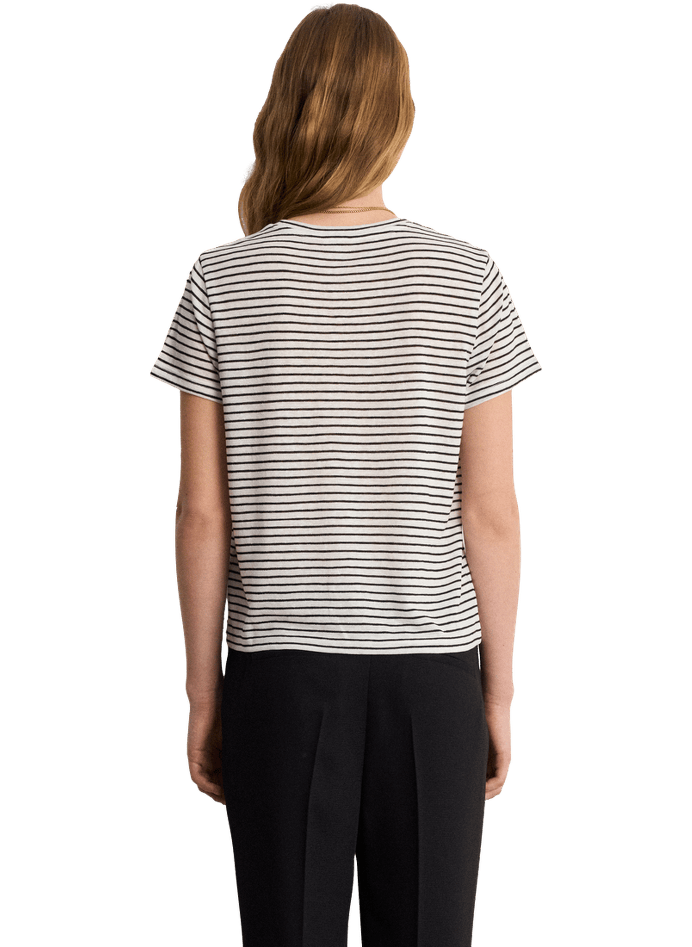 T-shirt à rayures et lurex - tya PABLO Blanc