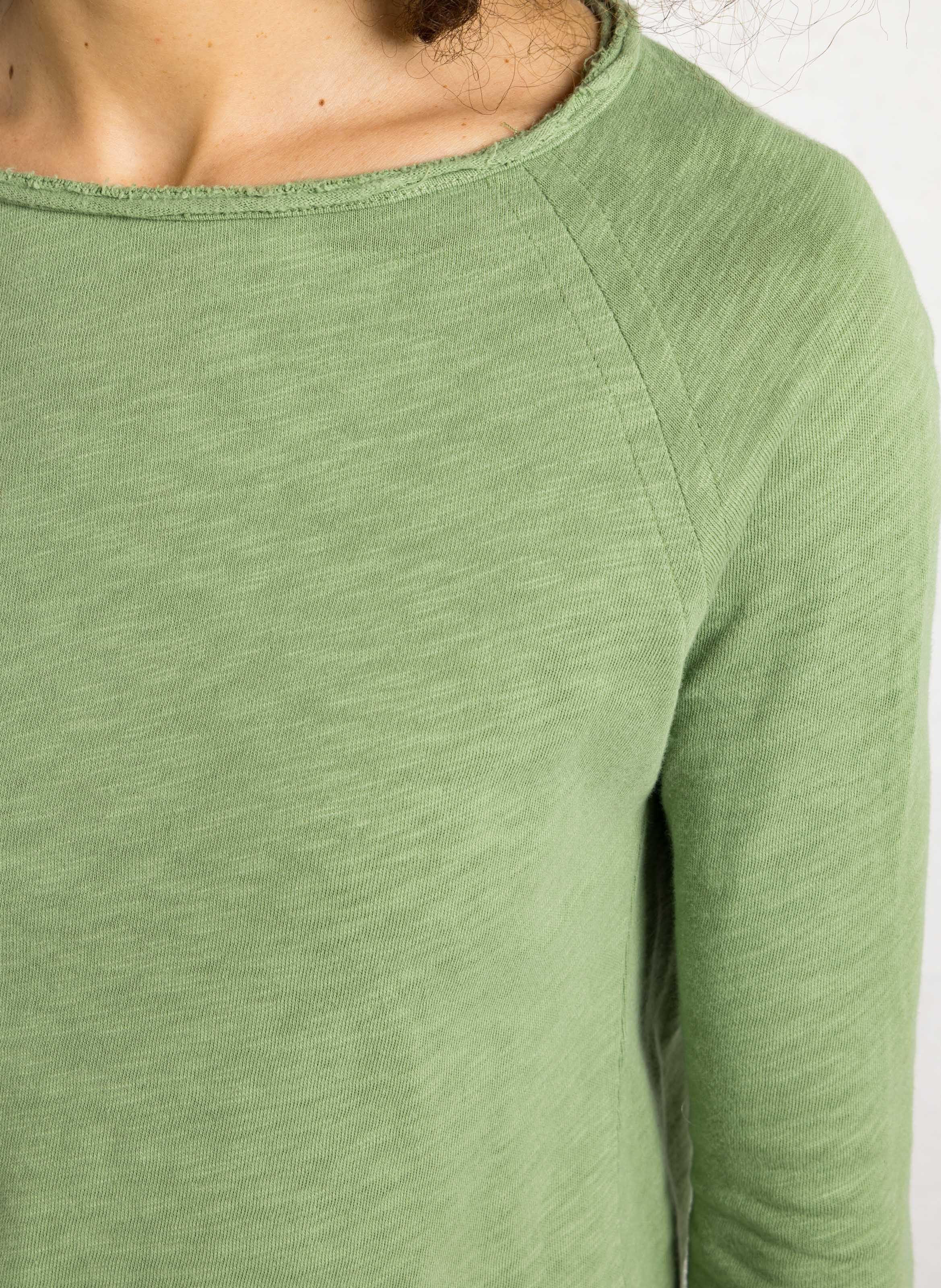 Tee-shirt col rond en coton sonoma AMERICAN VINTAGE Vert