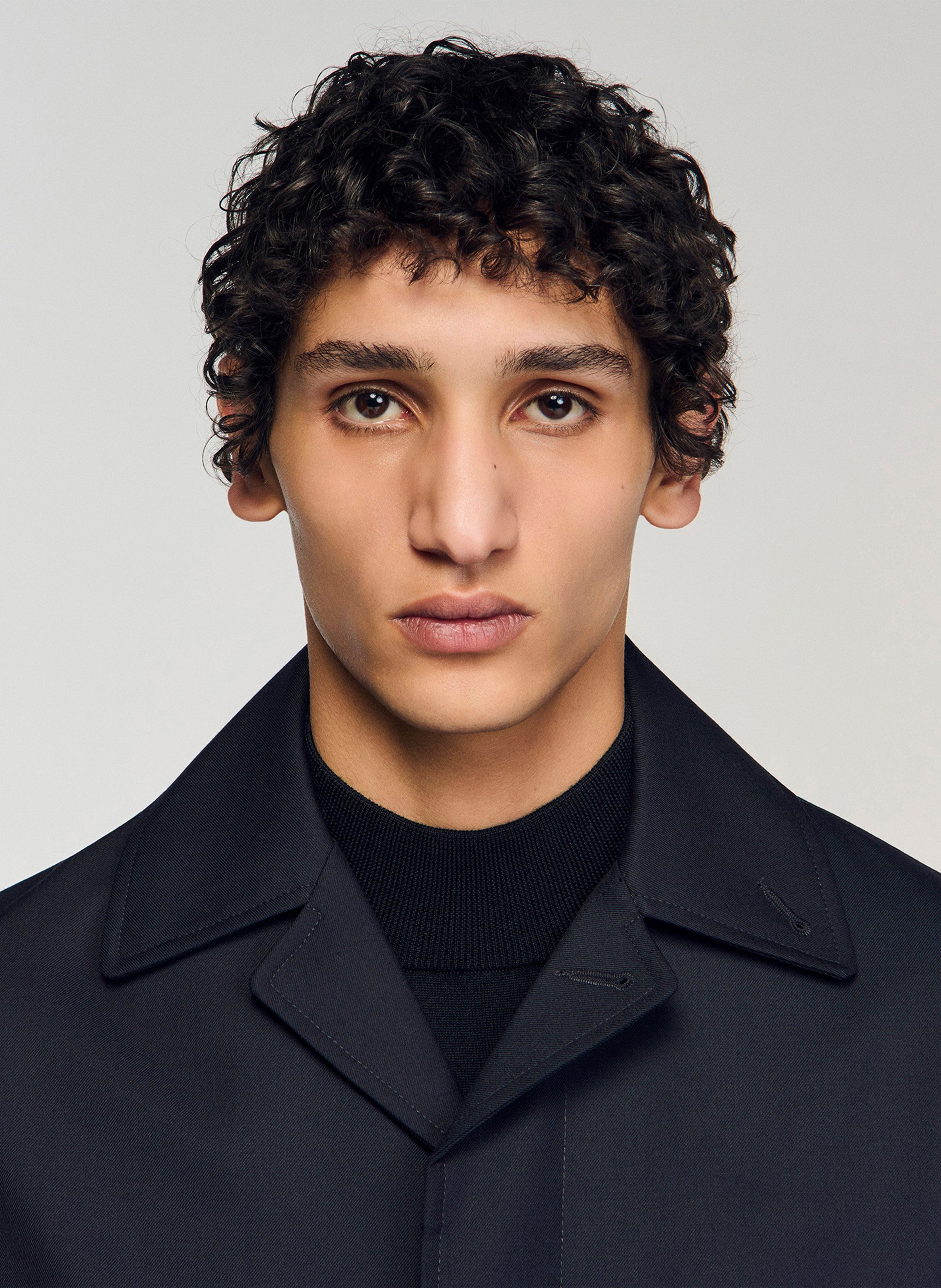 Veste droite col classique SANDRO Bleu