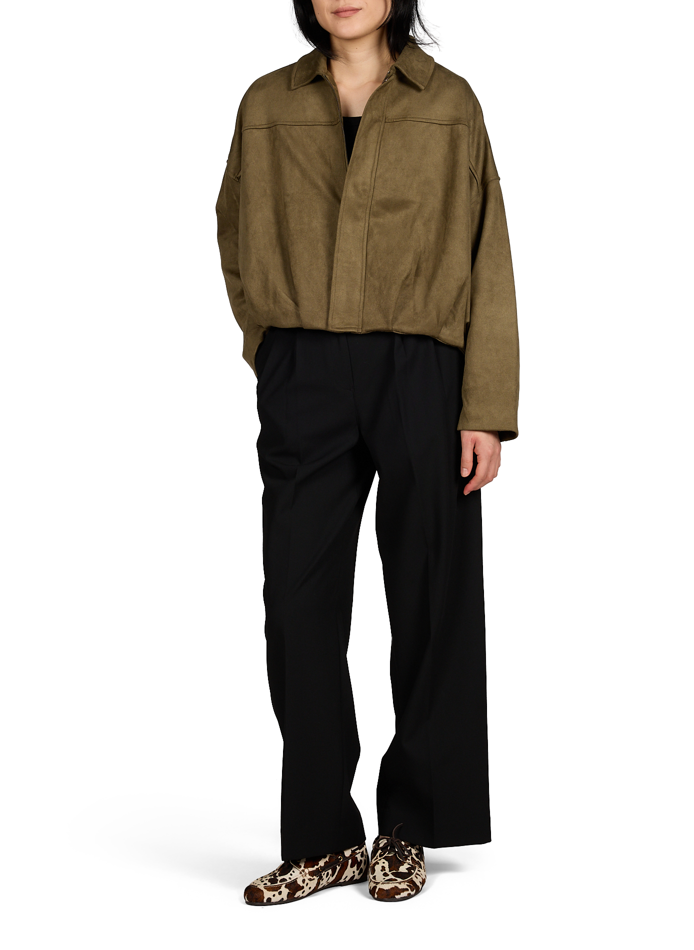 Ribbed cotton blend Tank top OBJECT Black