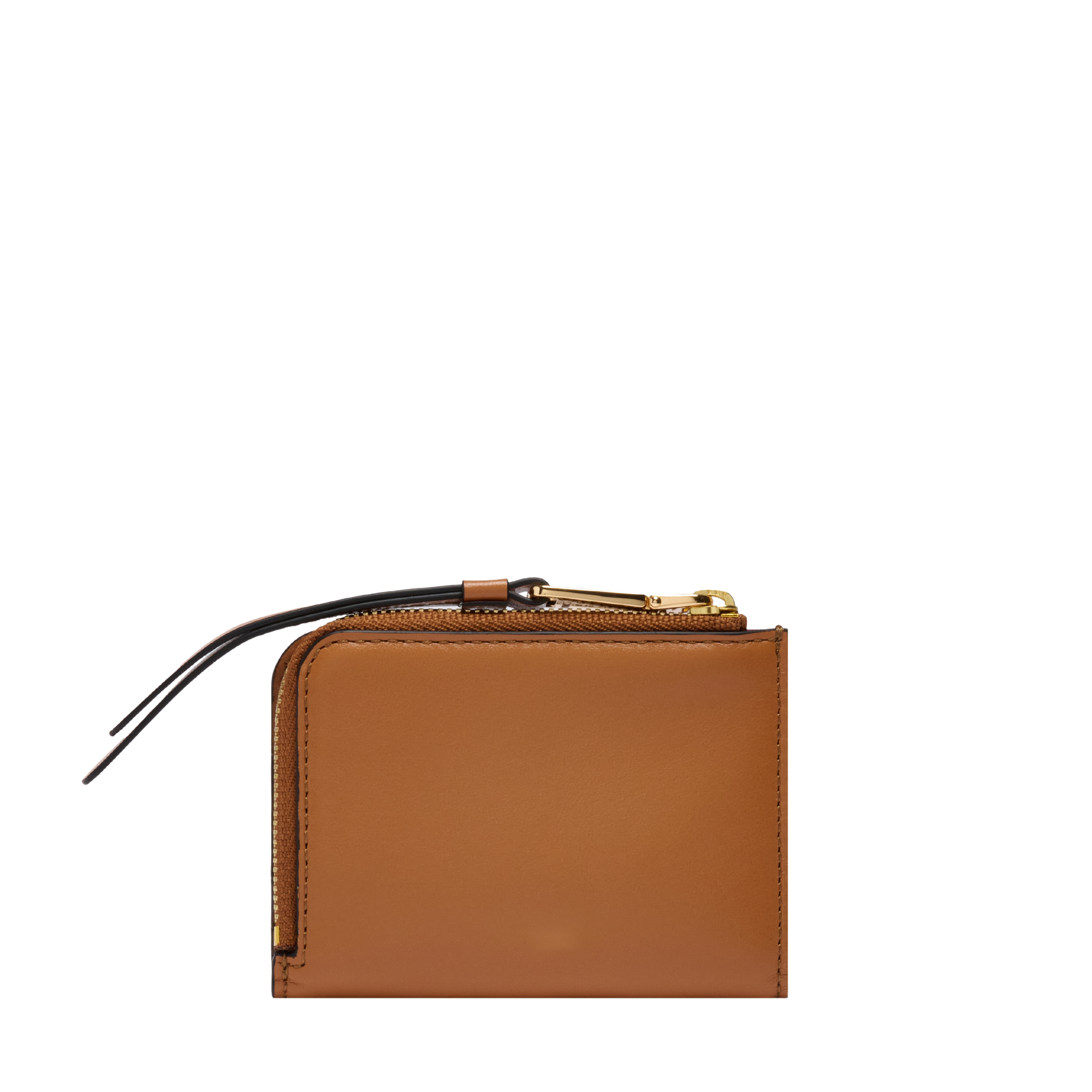 Mini portefeuille zippé origami de lancel en cuir LANCEL Marron