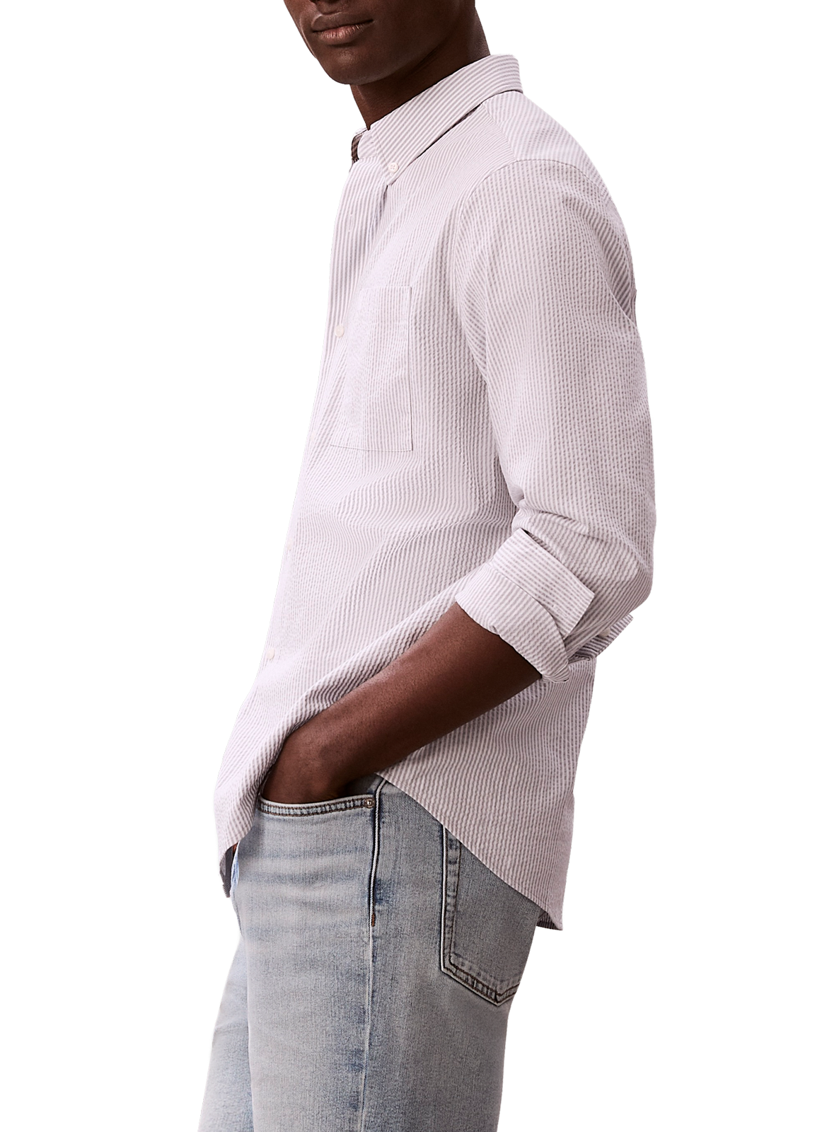 Jean slim Abner en coton mélangé CALVIN KLEIN Bleu