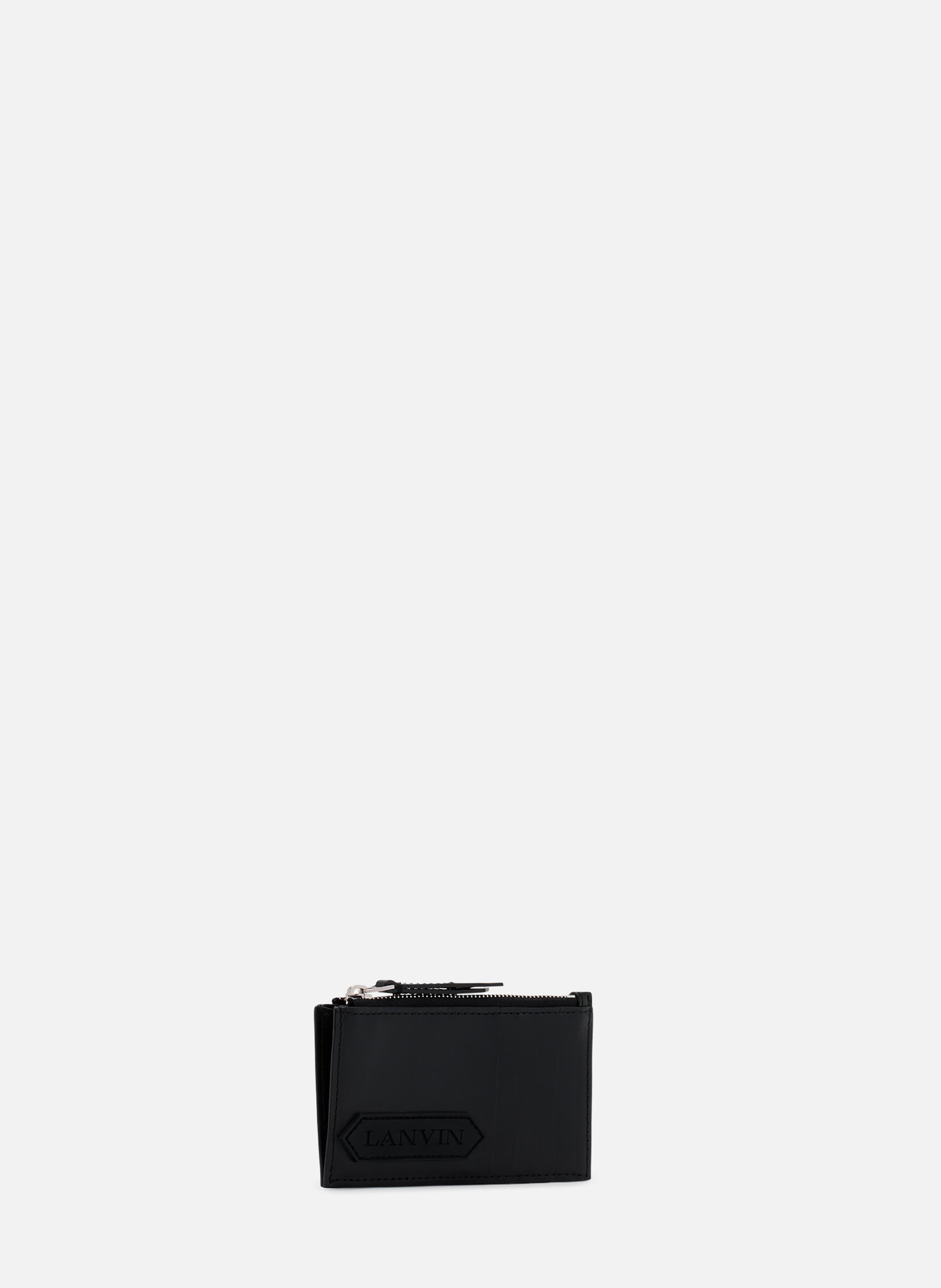 Porte-cartes lanvin signature en cuir LANVIN Noir