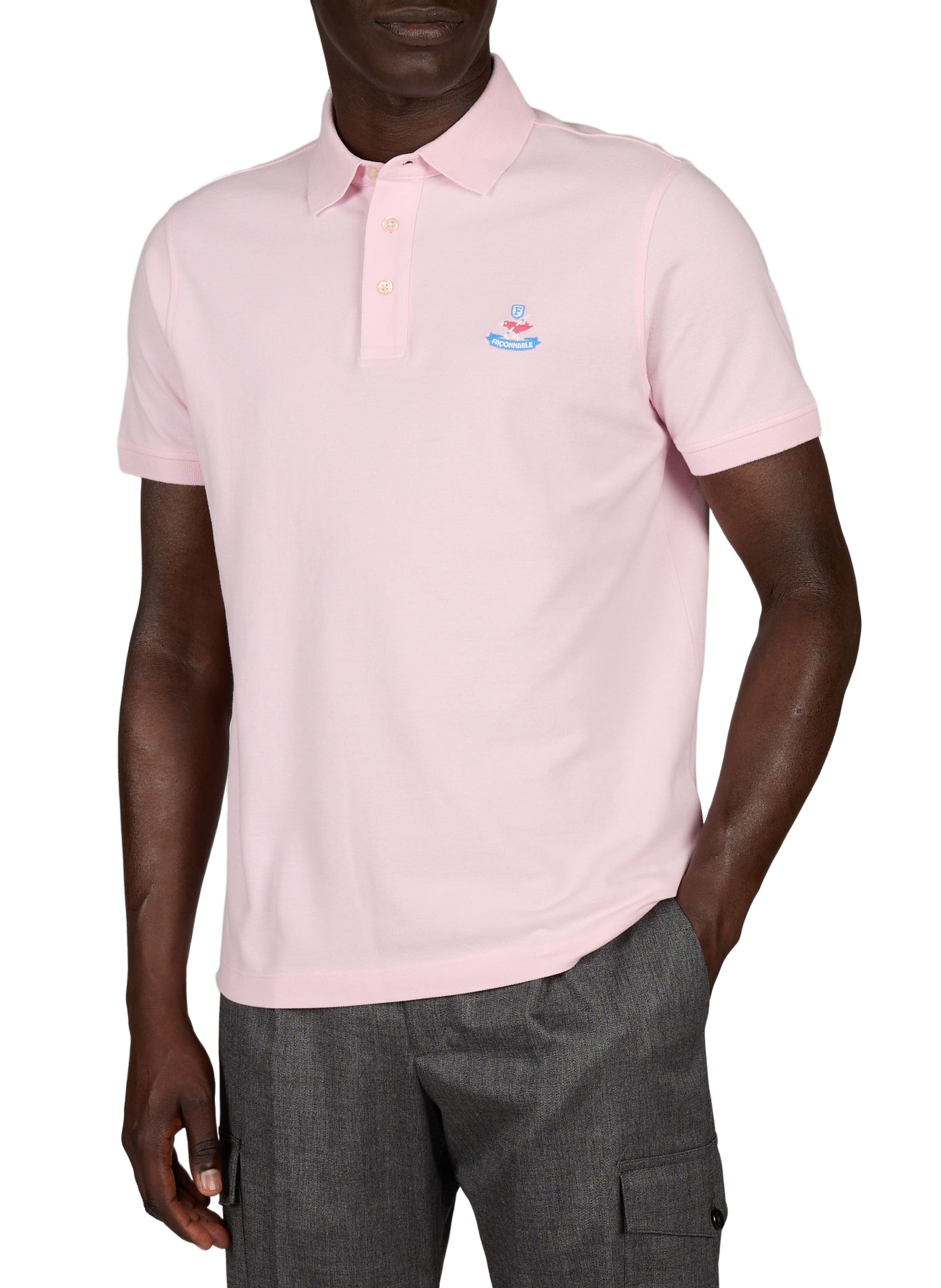  Cotton polo shirt  FACONNABLE Pink