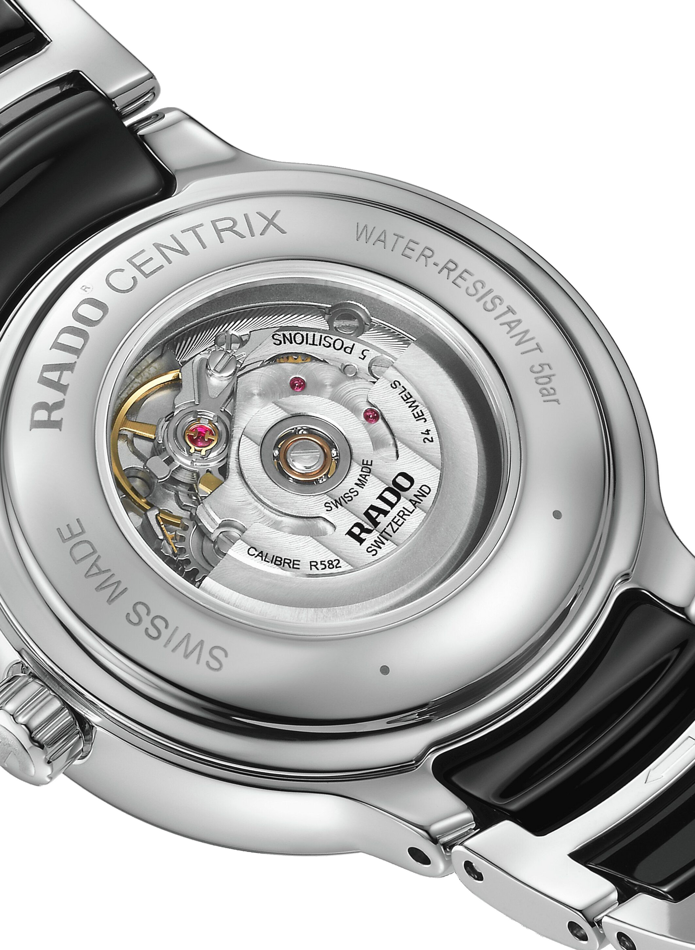 Montre automatique Centrix en céramique RADO Noir