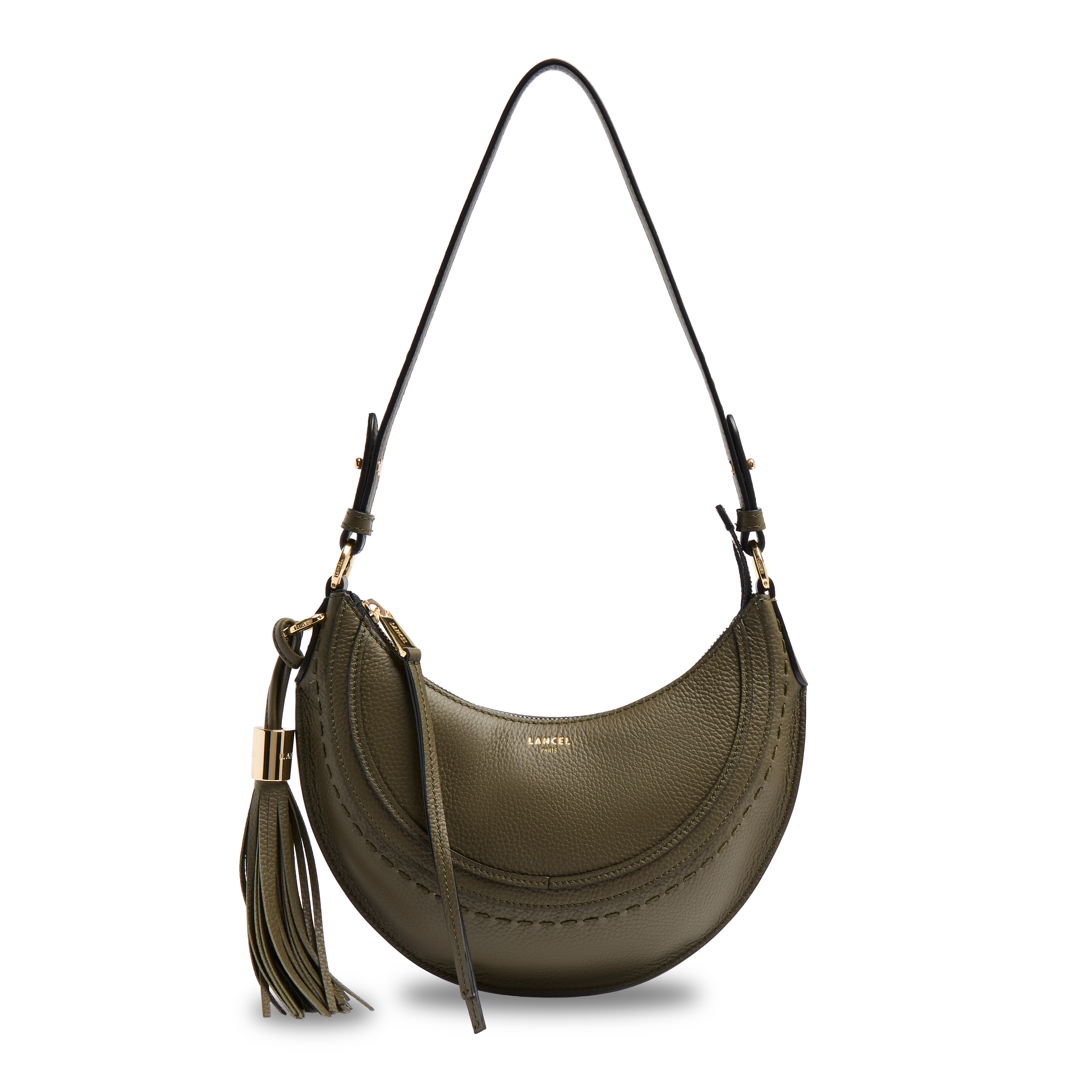 Sac hobo hoboheme de lancel en cuir de vachette graine LANCEL Vert