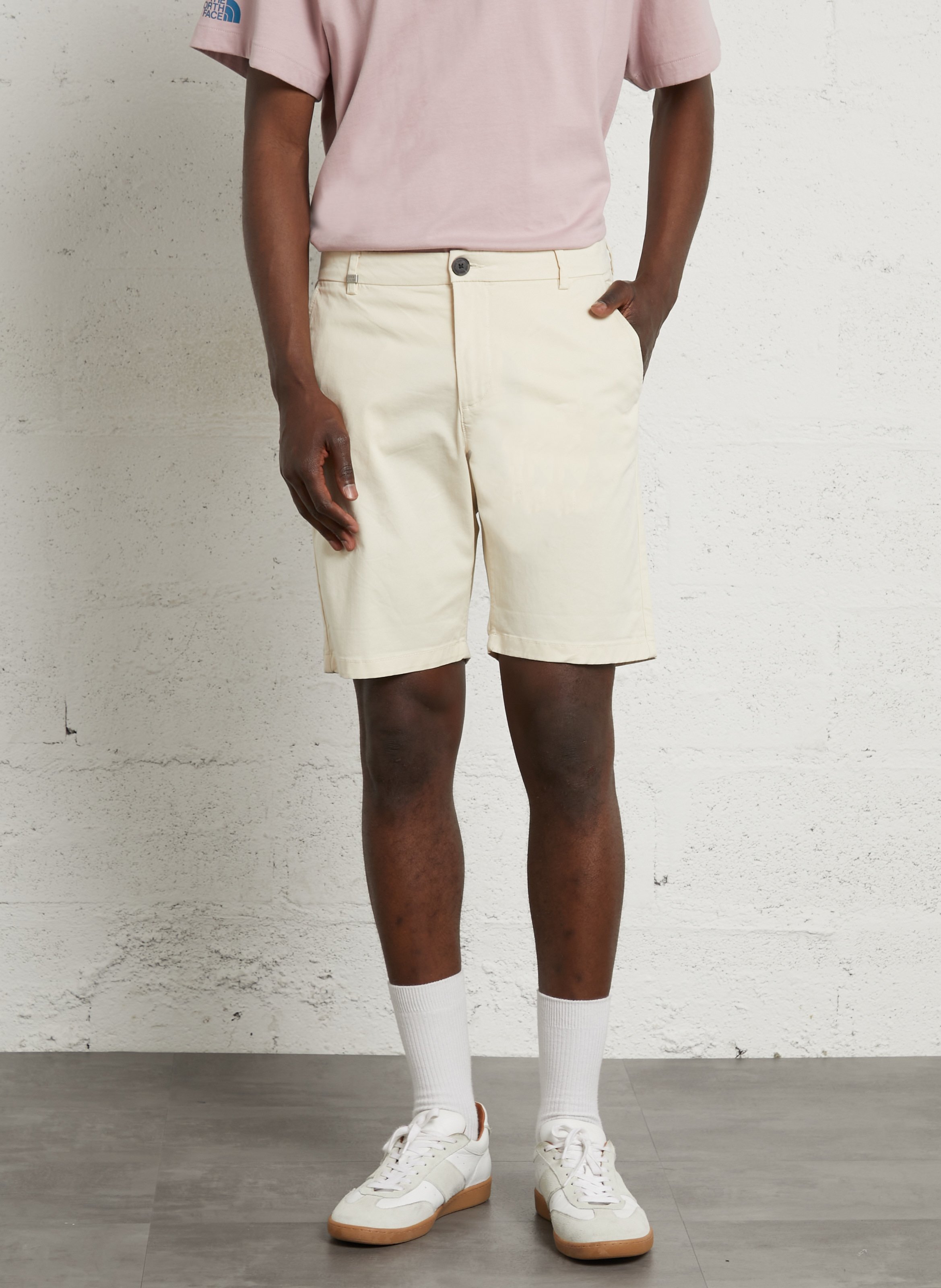 Bermuda en coton IKKS Blanc