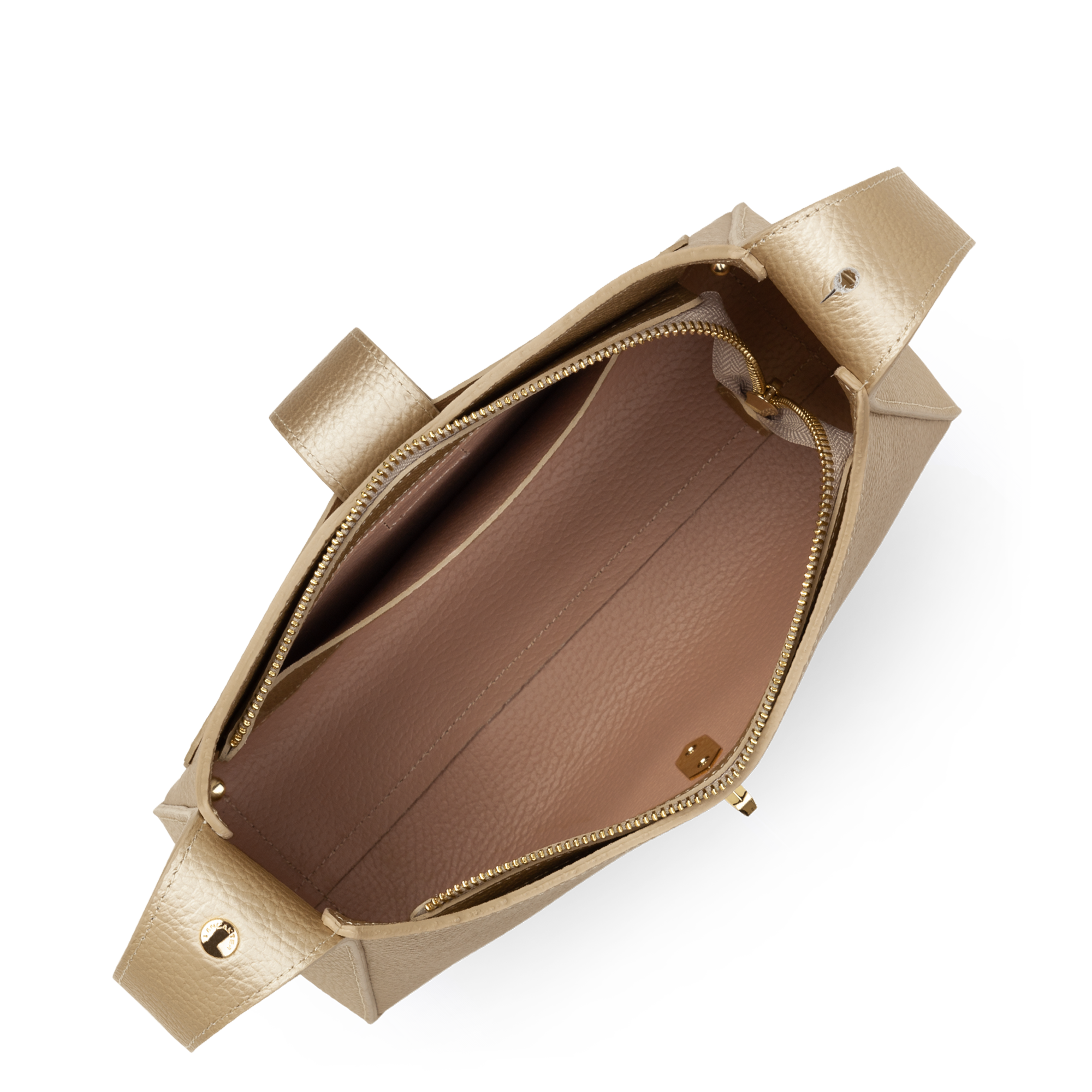 Sac hobo - top double LANCASTER Doré