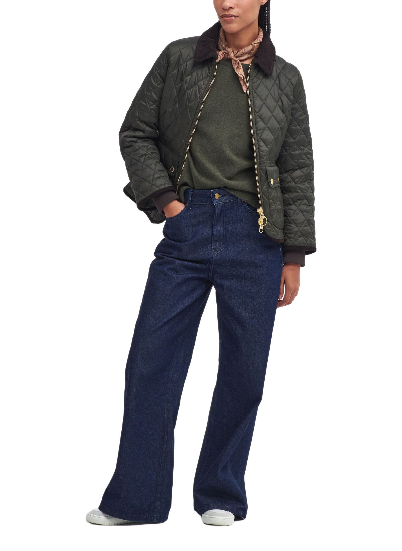 Fitted Beadnell Quilted Jacket BARBOUR Khaki