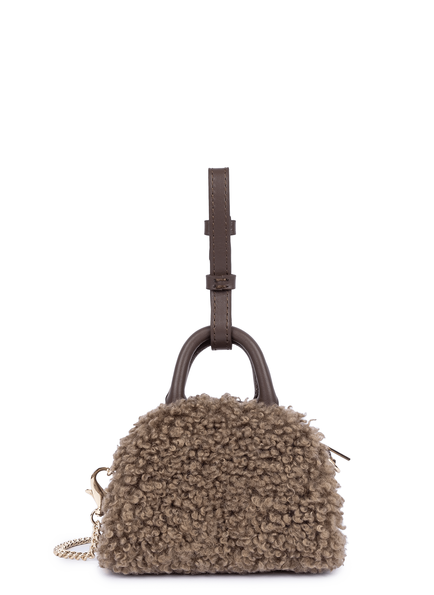Nano sac à main - moumoute LANCASTER Marron