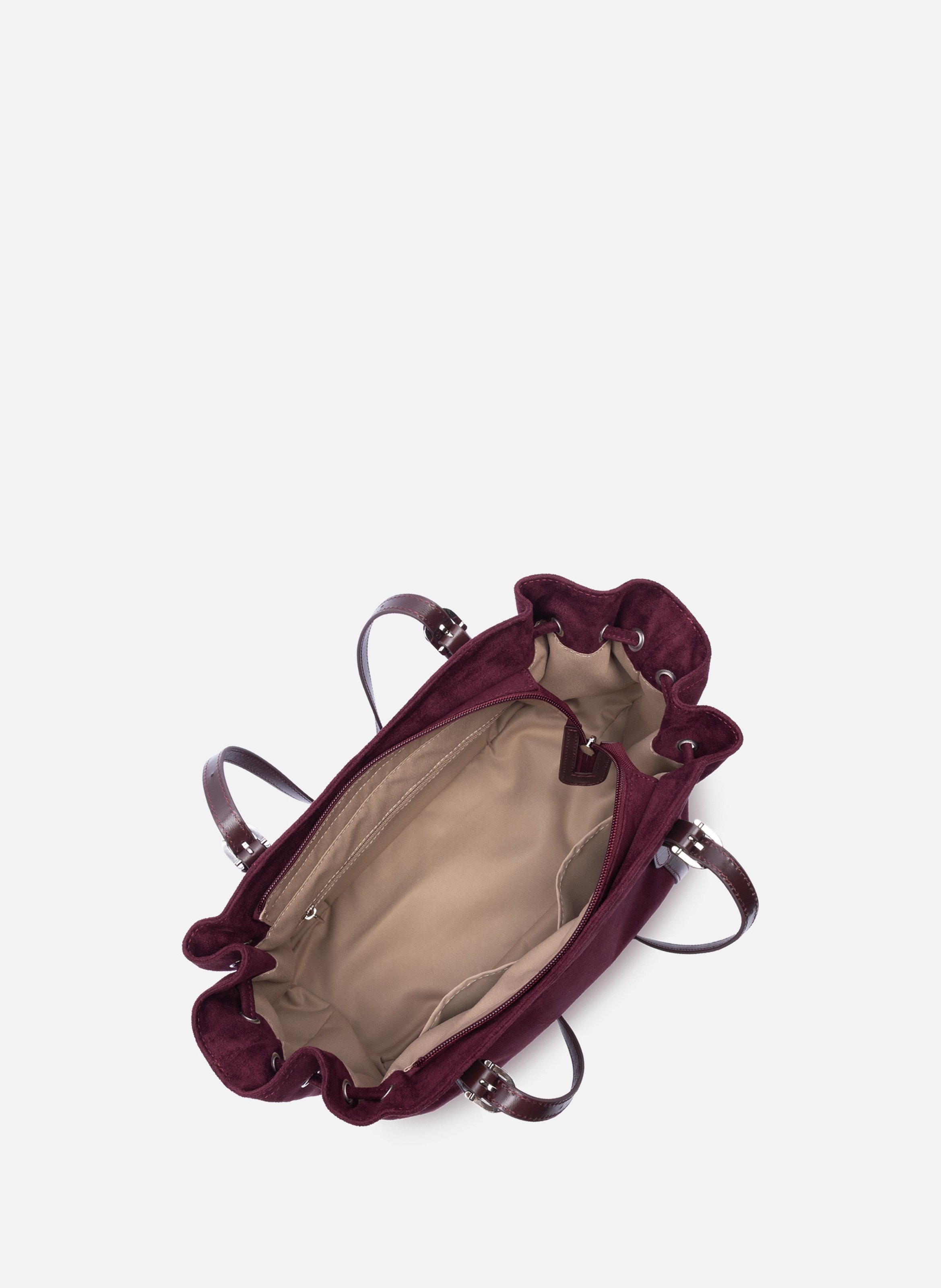 Grand sac cabas épaule - velvet emma | Rouge LANCASTER Femme