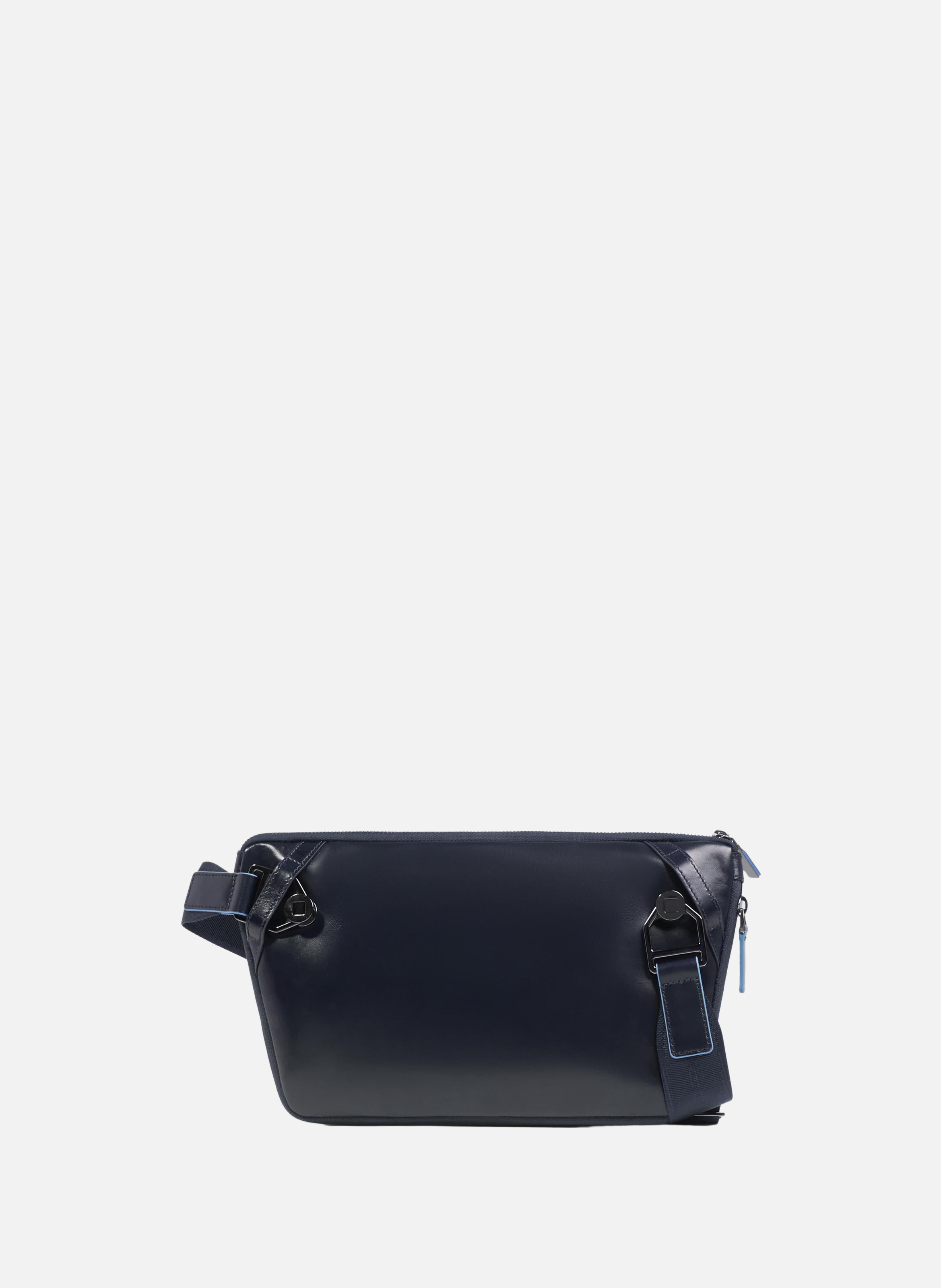 Erweiterbare flache gürteltasche PIQUADRO Blau