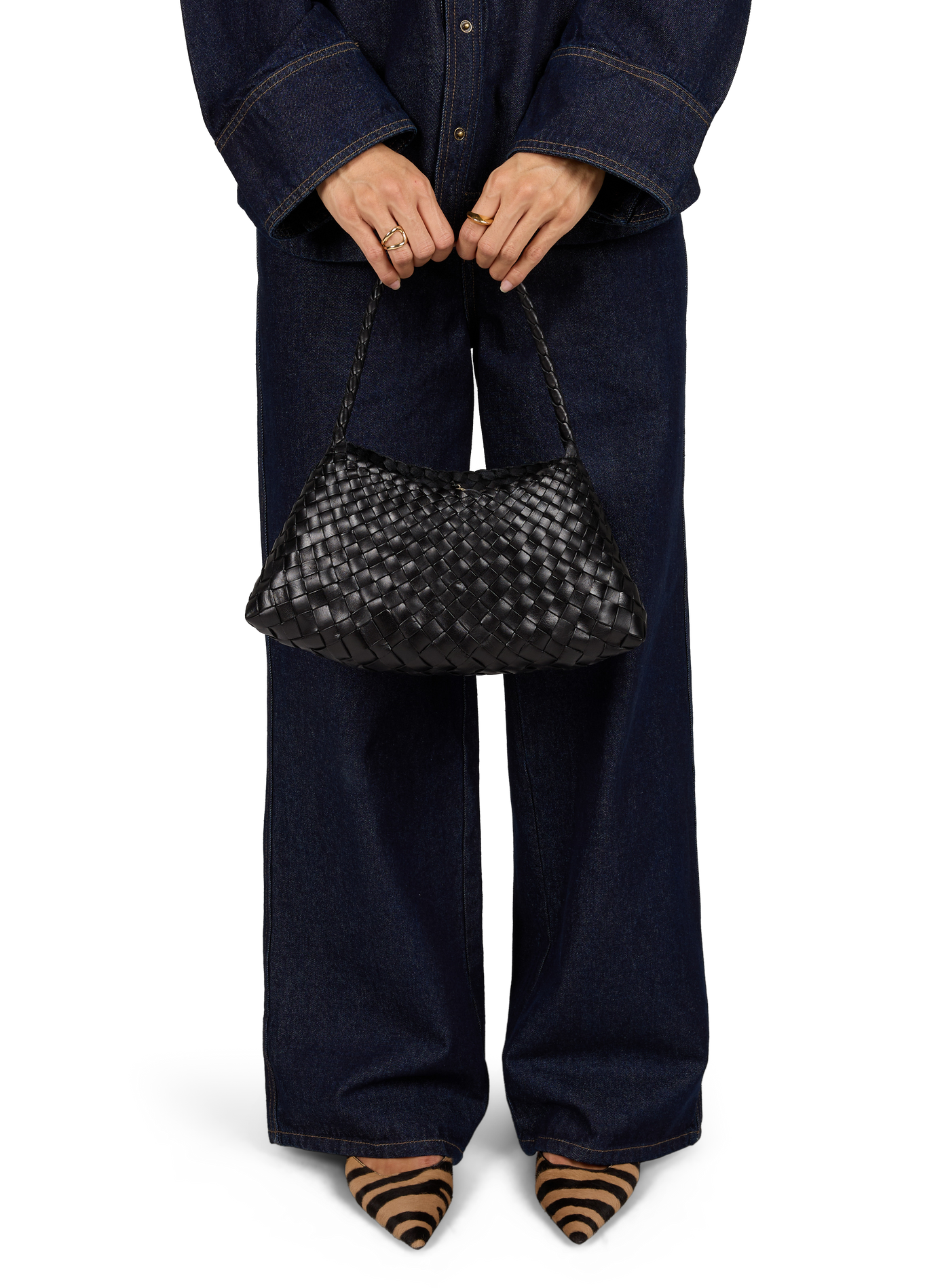 Rosanna Lederhandtasche DRAGON DIFFUSION Schwarz