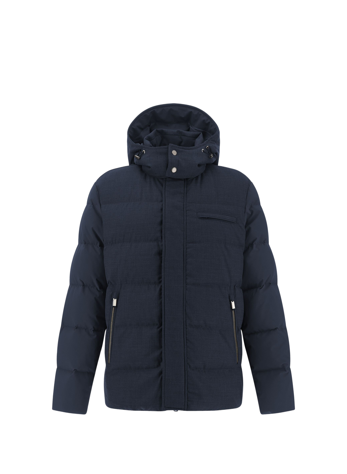 Gerader Wollmantel mit Kapuze PAUL & SHARK Blau