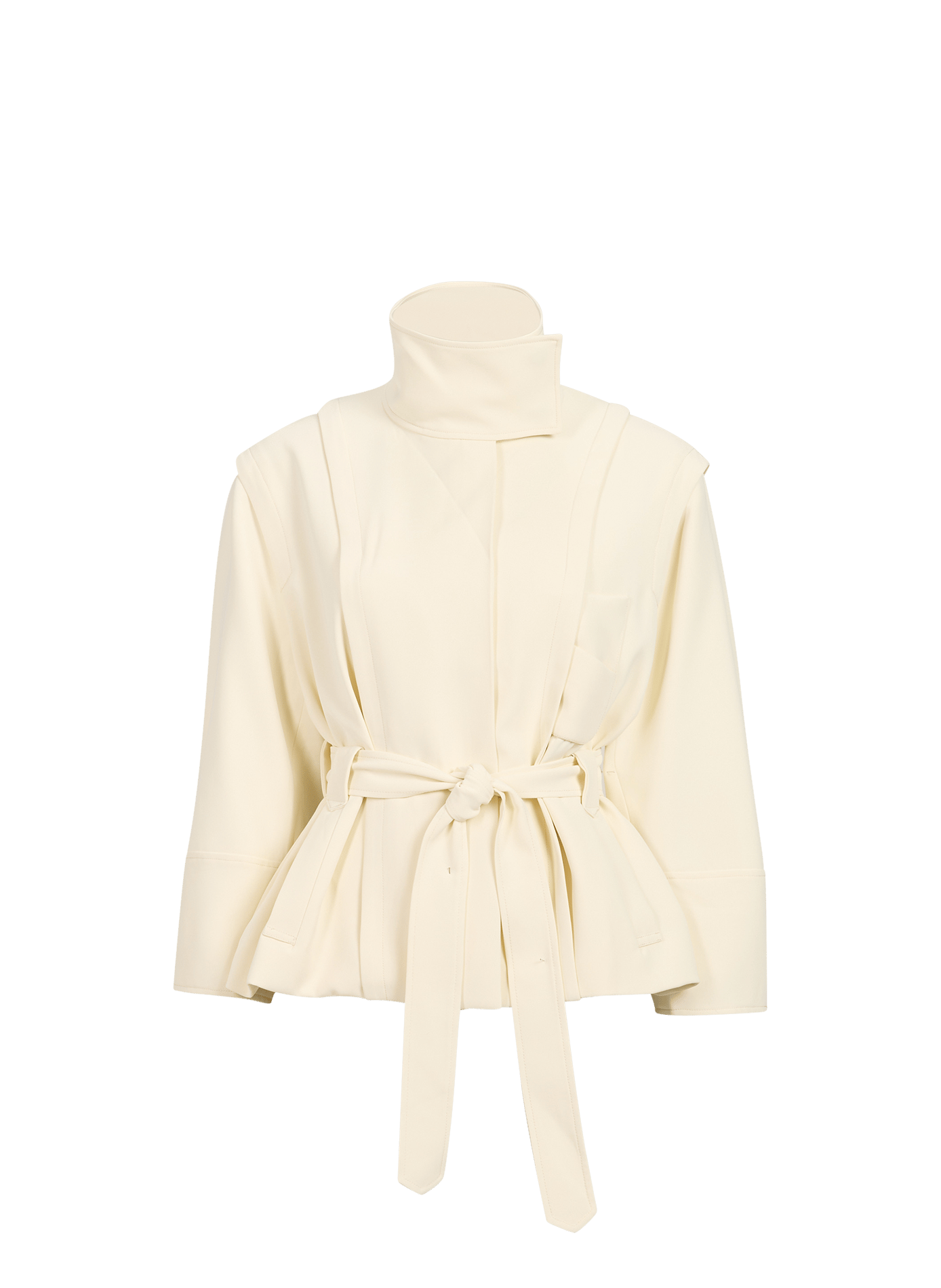 Einfarbige Gürteljacke VIRELLE CHRISTOPHER ESBER Beige