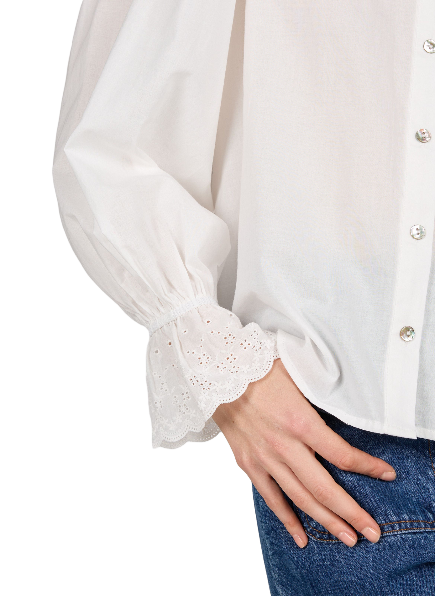 Loose-fit cotton shirt GARANCE White