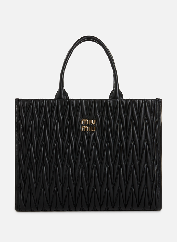Nappa leather tote bag MIU MIU