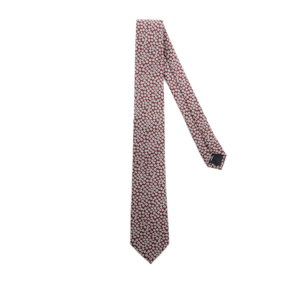 cravate à imprimé floral en soie