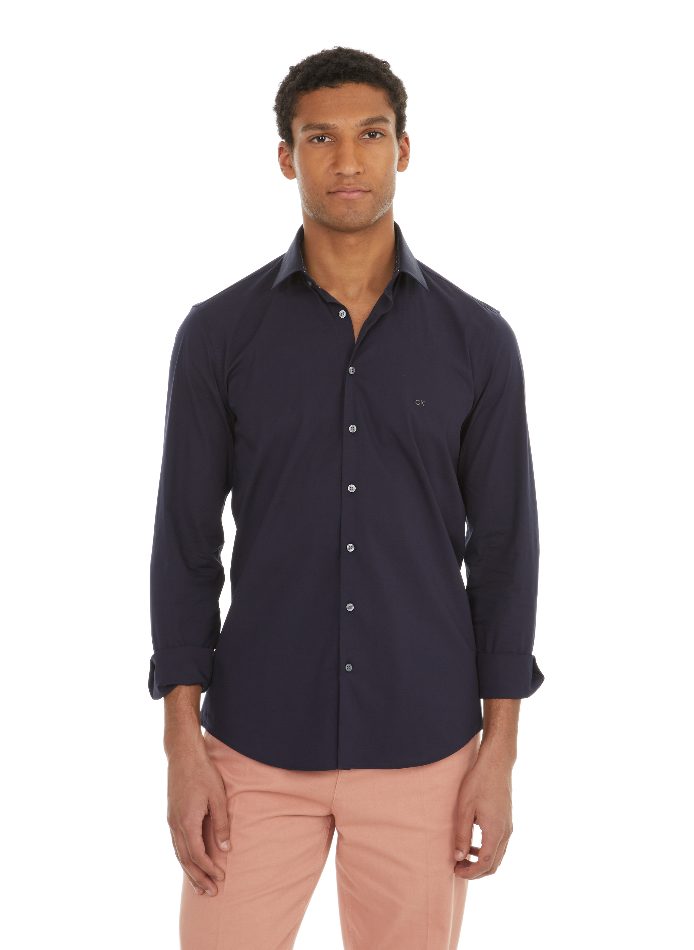 Chemise en coton CALVIN KLEIN Bleu