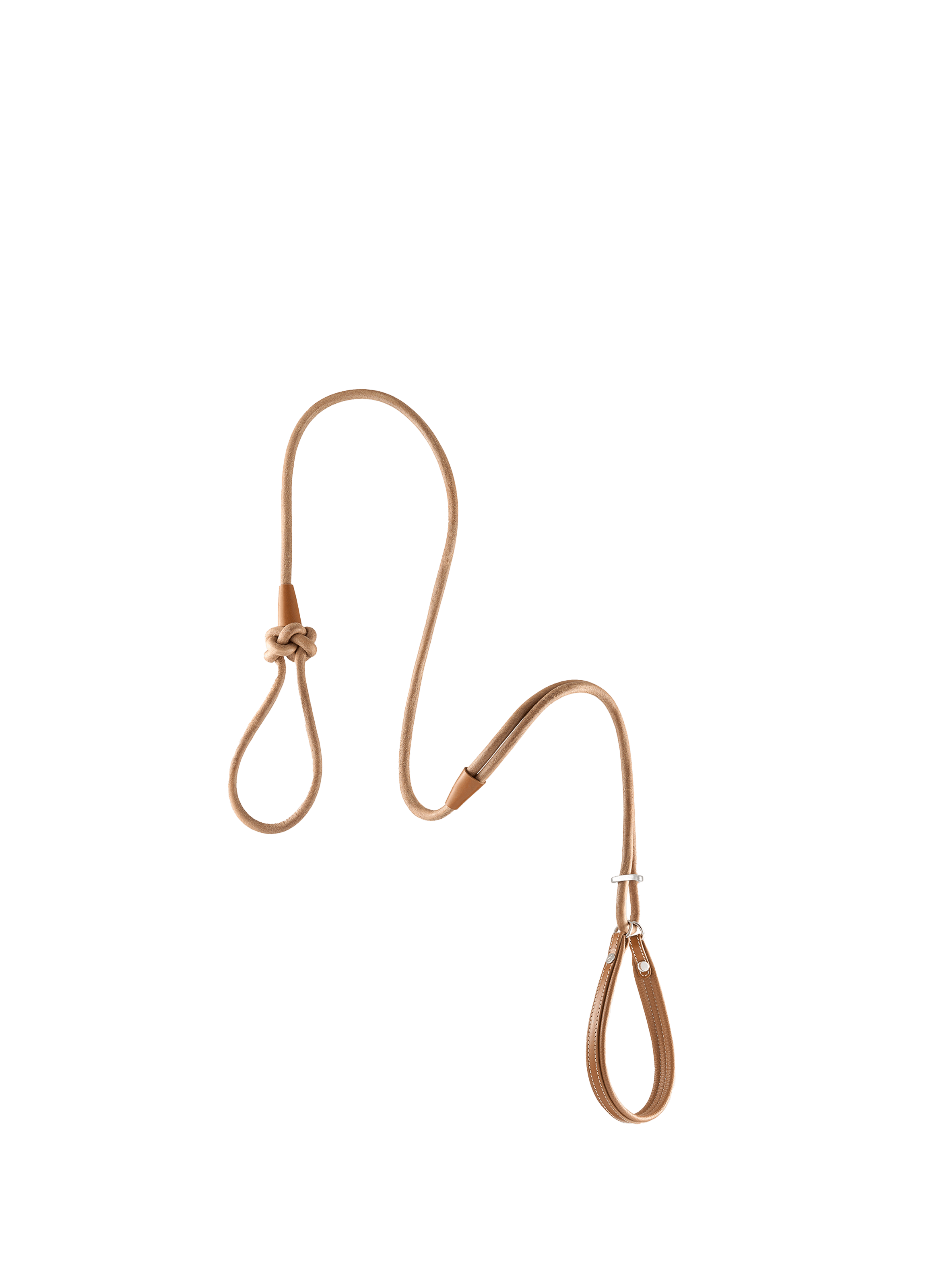 Laisse en cuir PAGERIE Marron