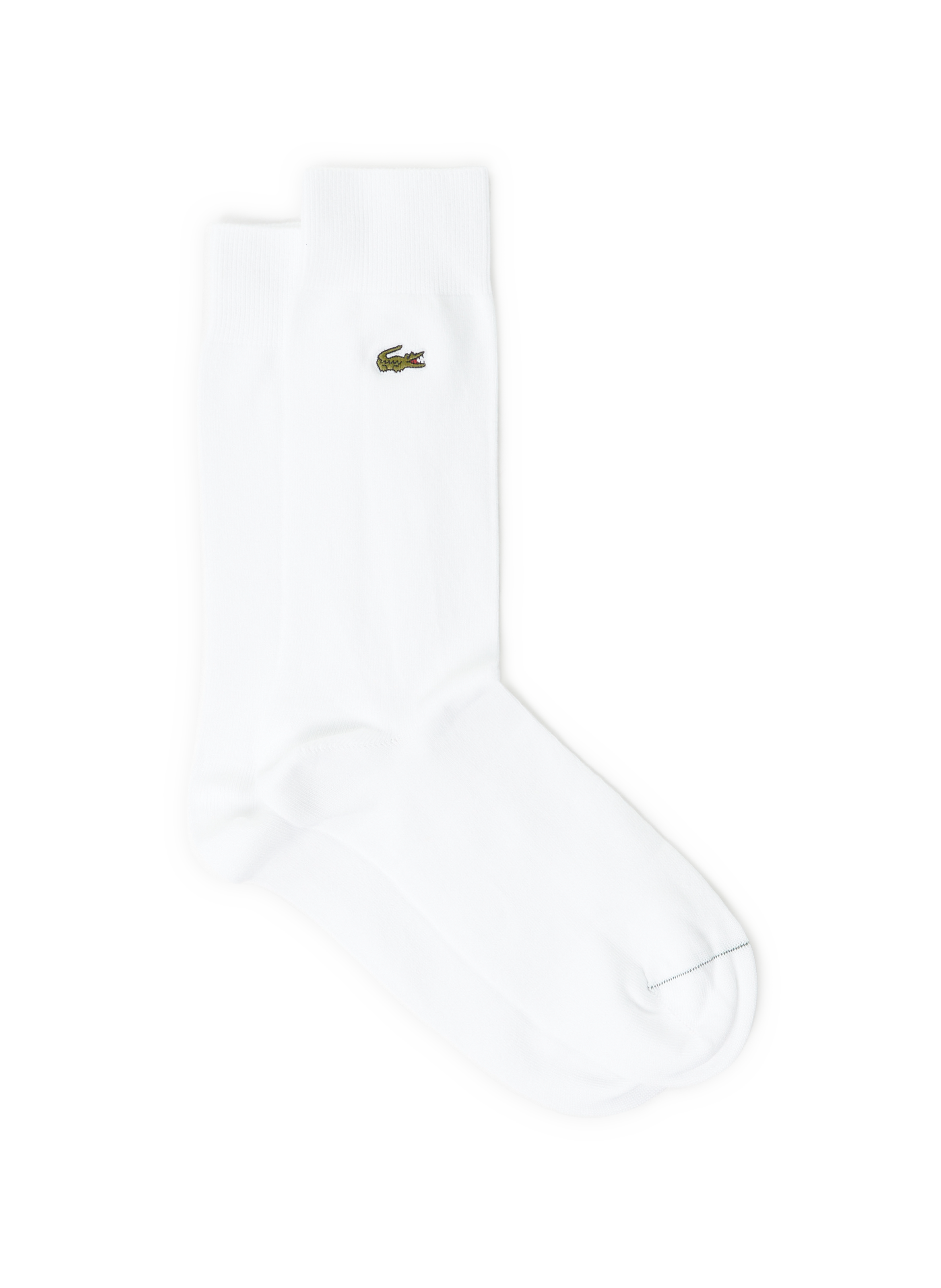 Set of 5 pairs of knee-high socks LACOSTE White