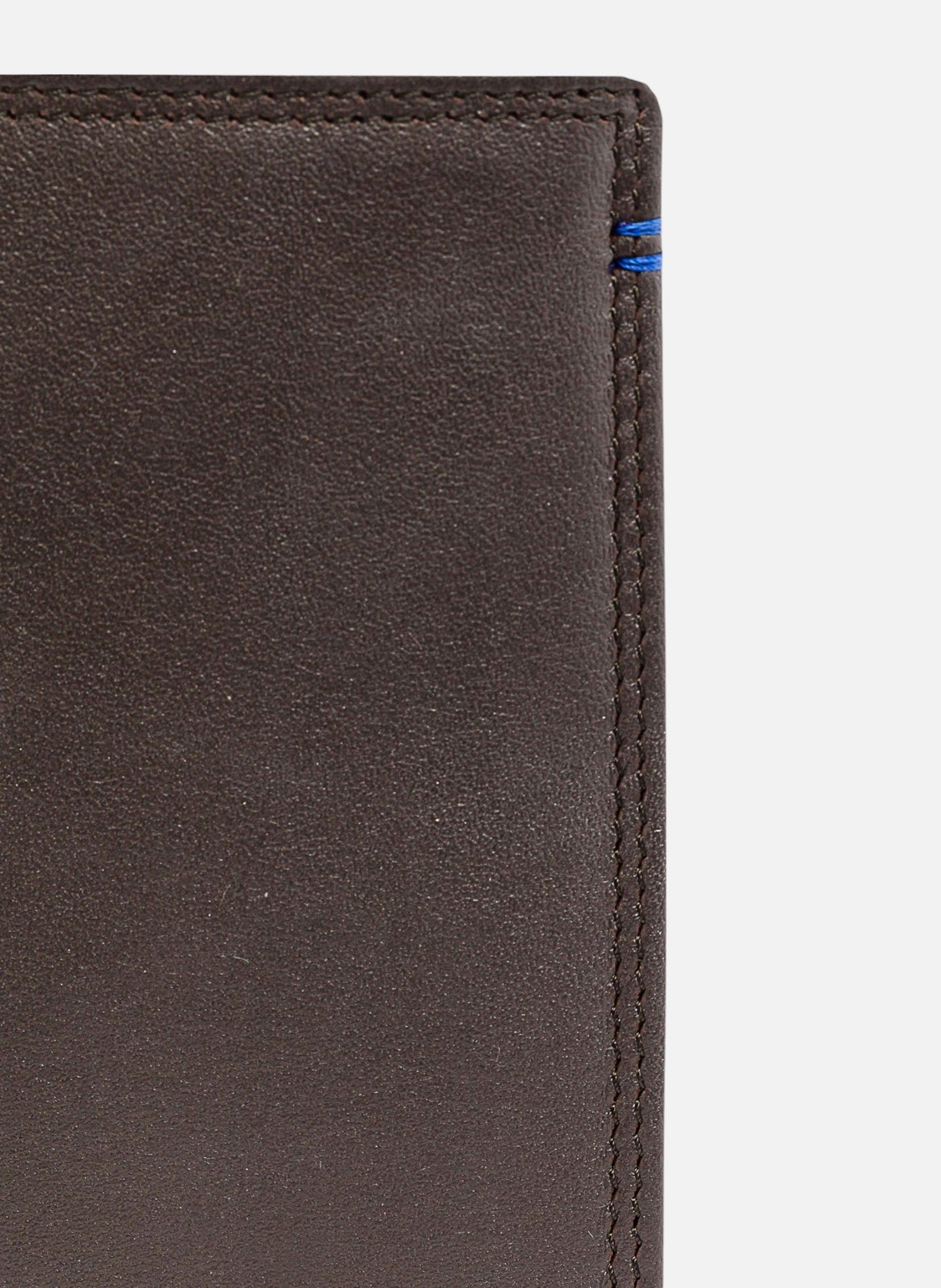 Portefeuille vertical moyen modèle zippé 2 volets martin en cuir lisse LE TANNEUR Marron