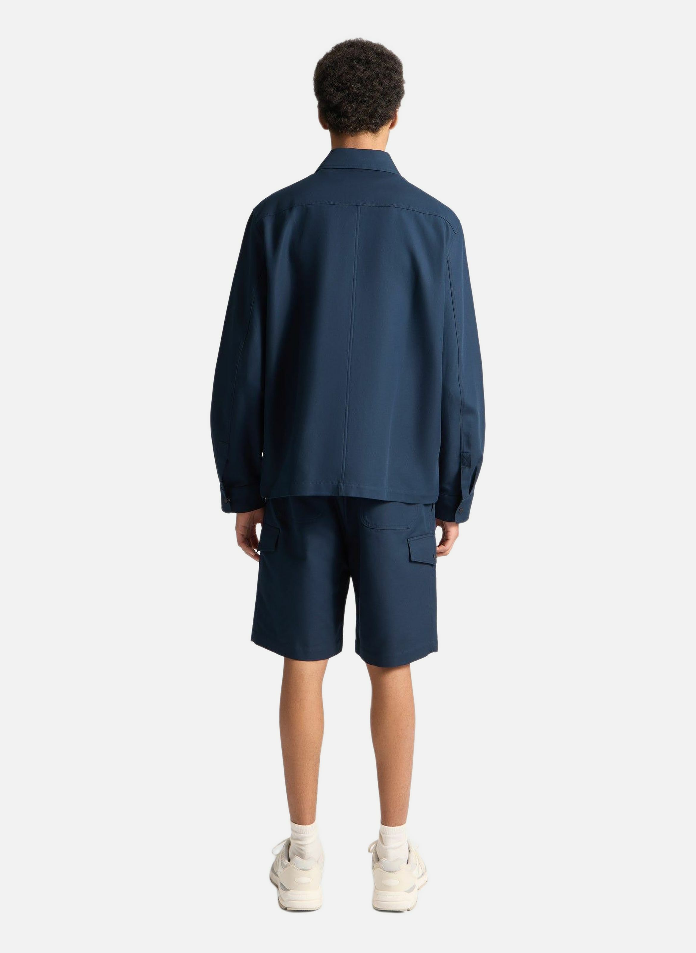 Surchemise jaymeo coton col tailleur coupe regular FUSALP Bleu