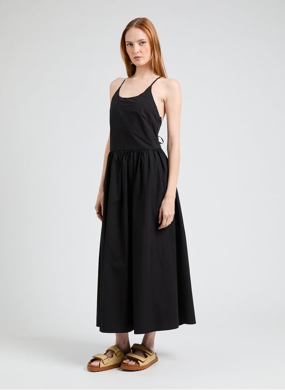 Robe longue en coton Noir by SUNCOO SUNCOO Robe longue en coton Noir