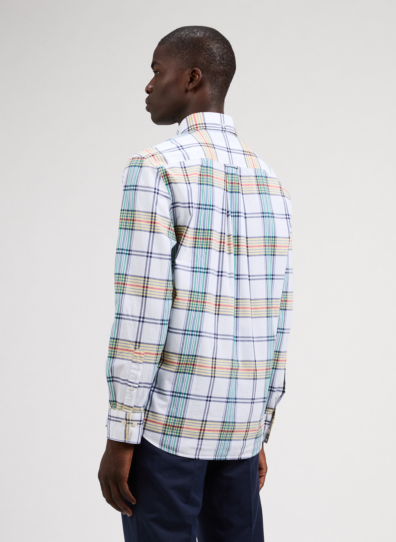 Chemise à carreaux GANT Blanc