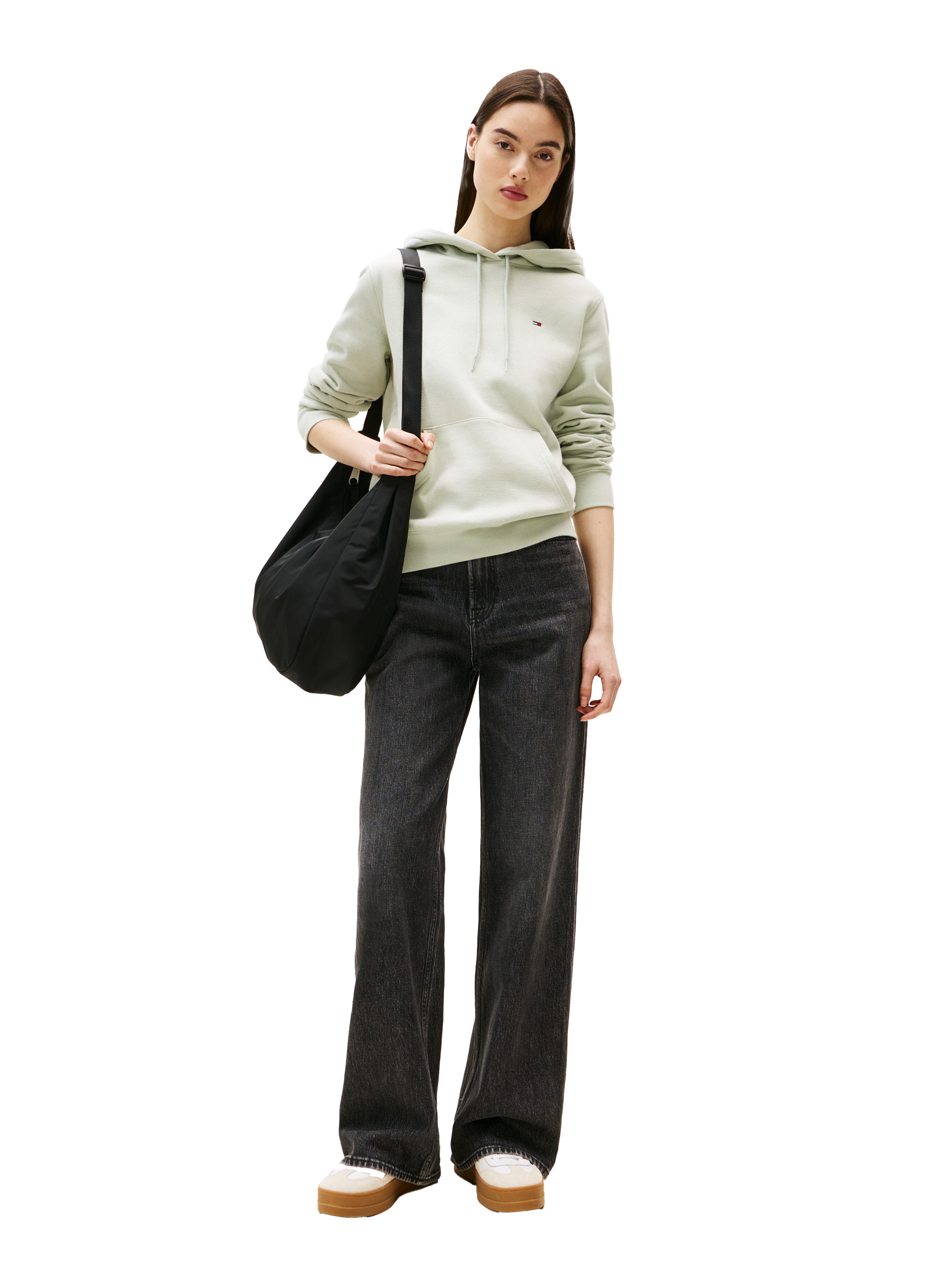 Hoodie en coton TOMMY HILFIGER Kaki