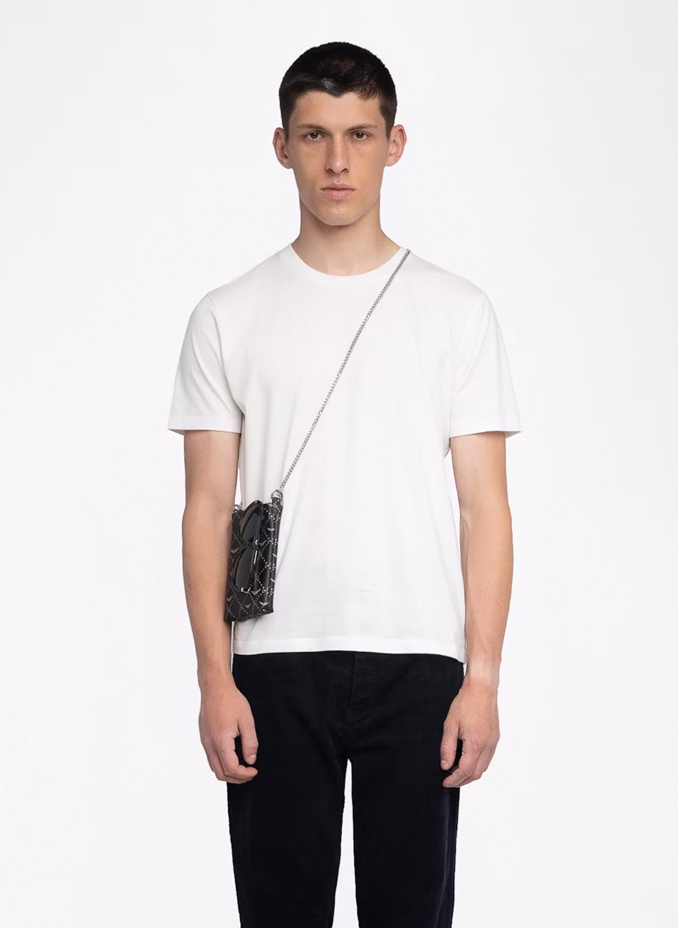 Tee-shirt col rond en coton tommy ZADIG&VOLTAIRE Blanc
