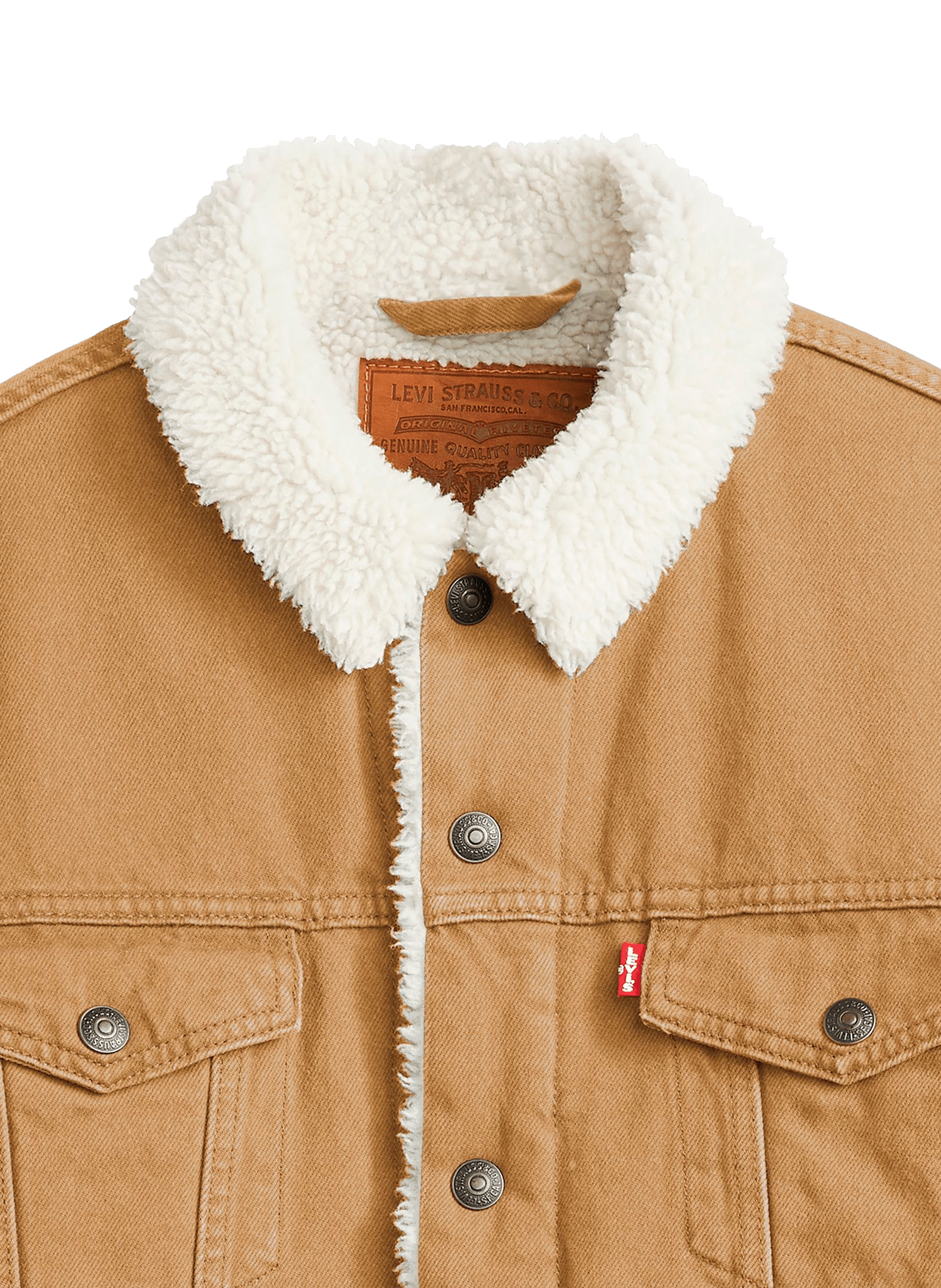 Veste en jean molletonnée LEVI&#039;S Marron