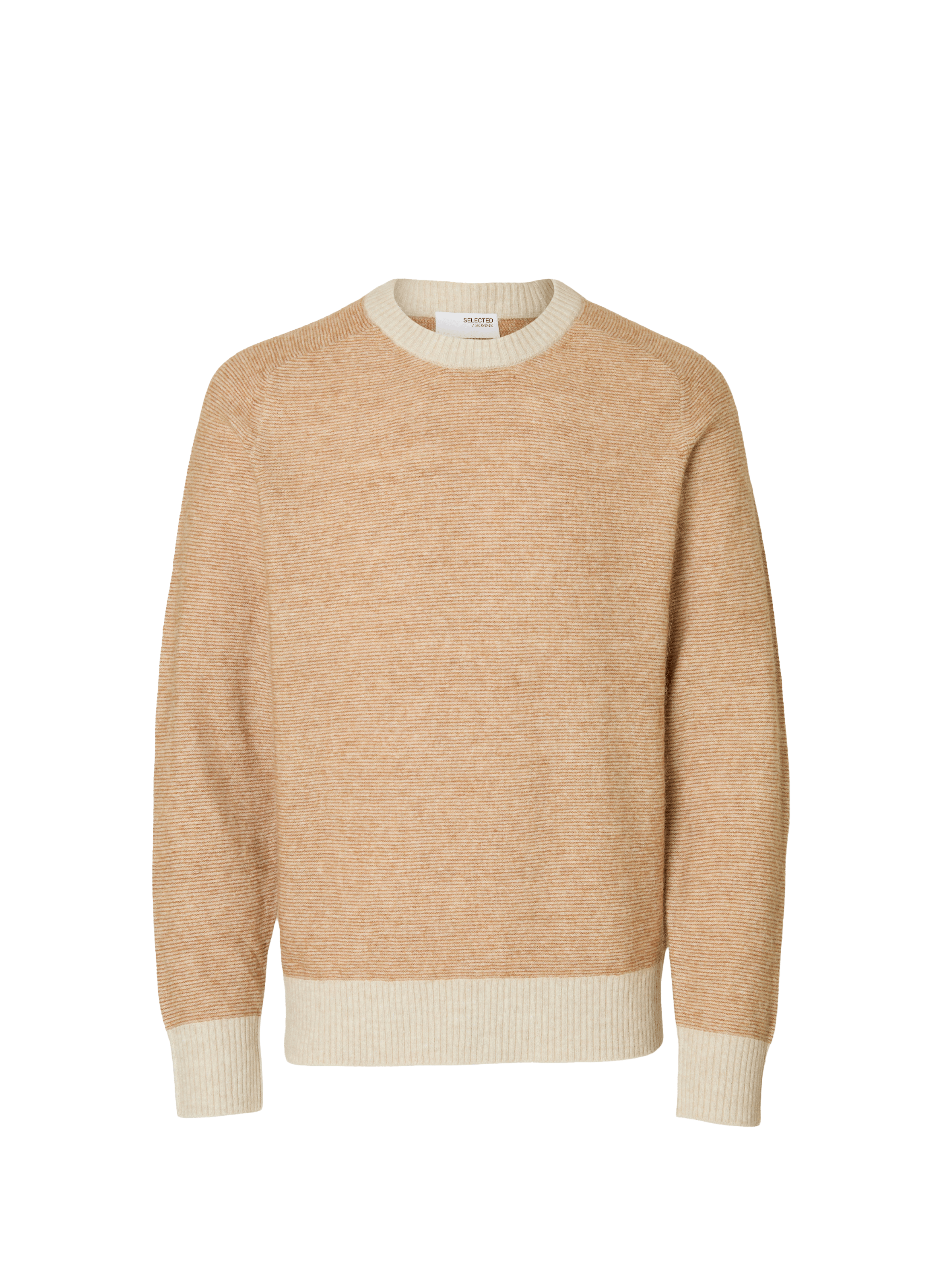 Cotton-blend jumper SELECTED Brown