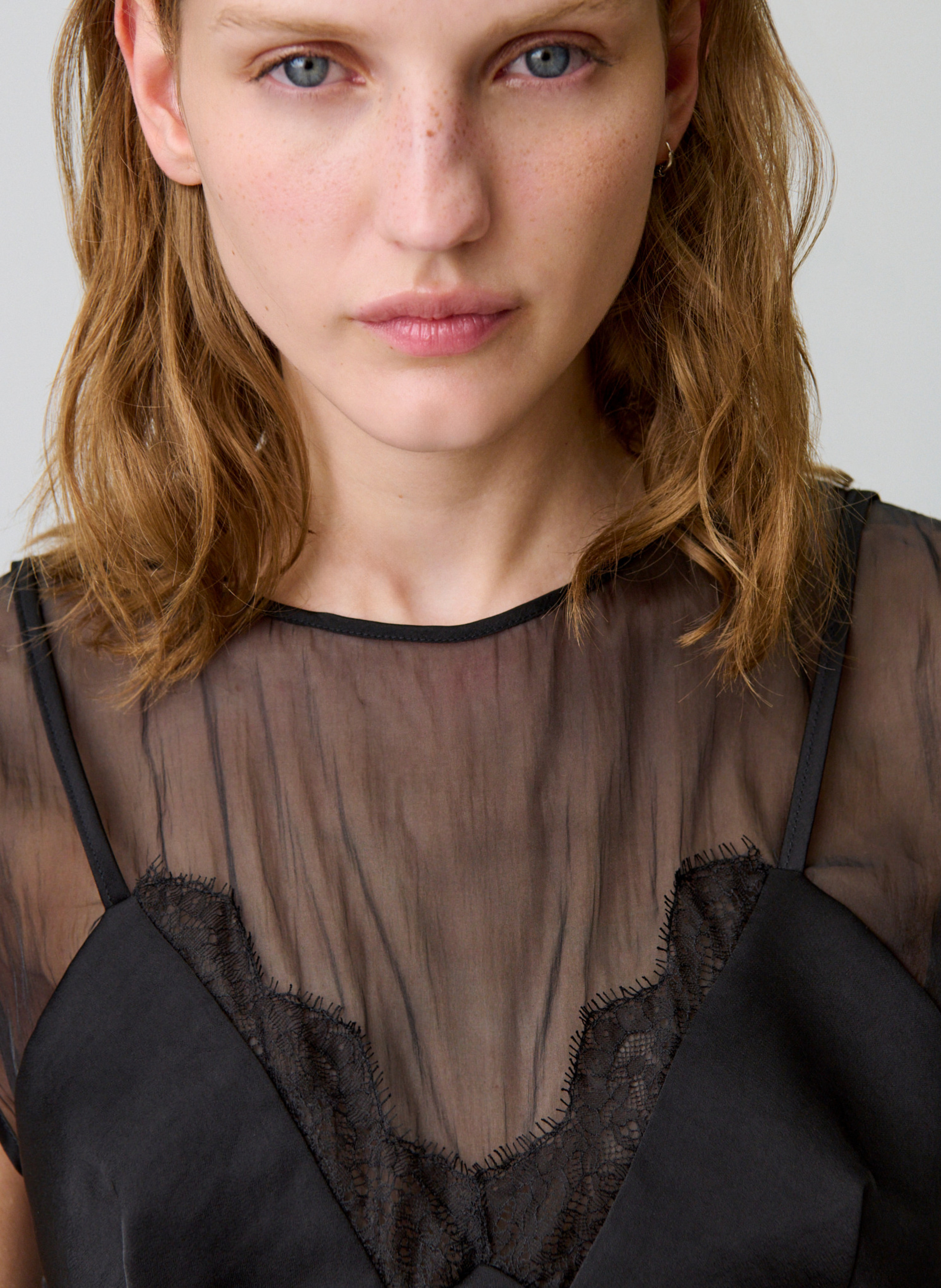 Top col rond began CLAUDIE PIERLOT Noir